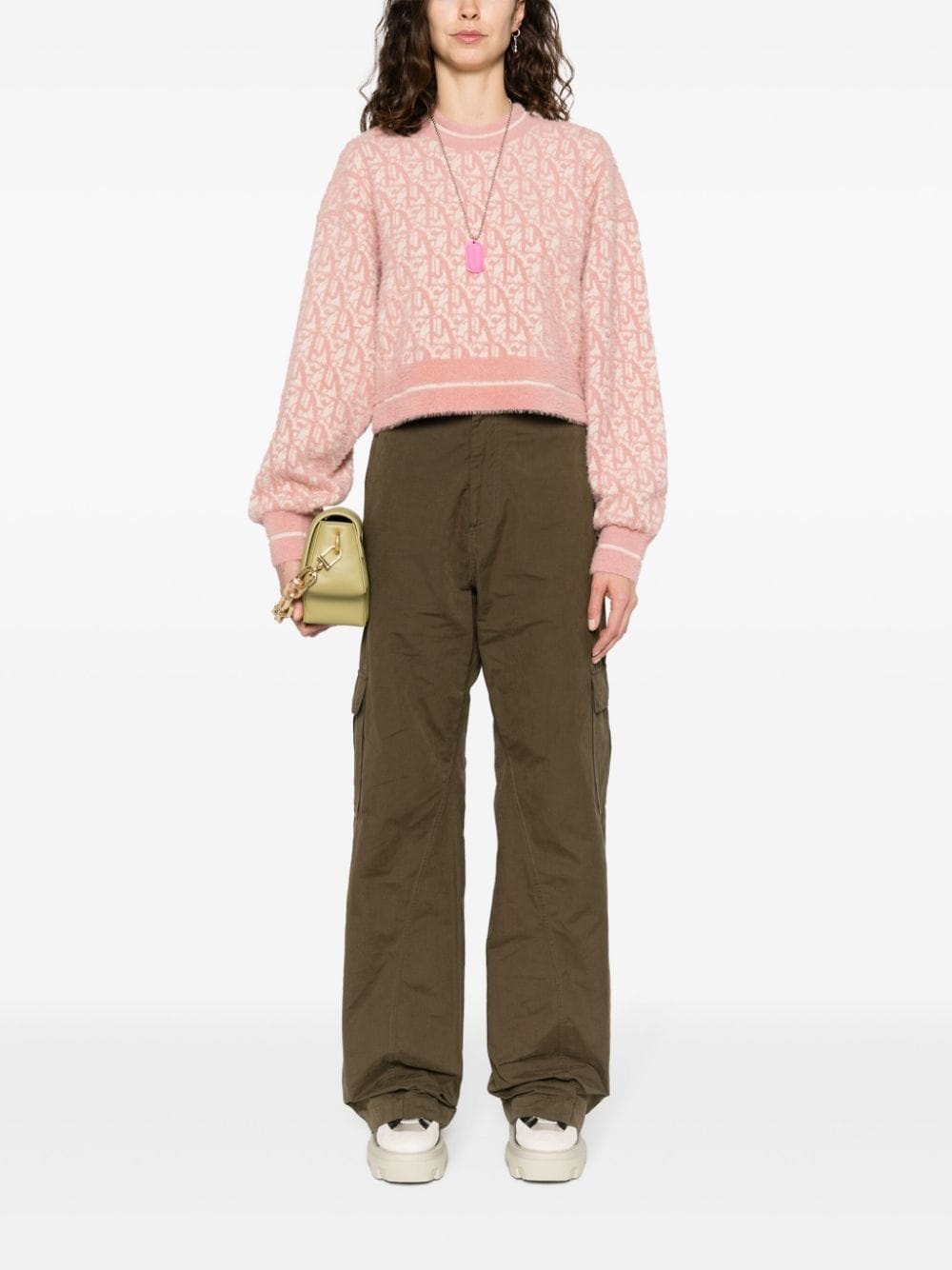 monogram jacquard jumper - 2