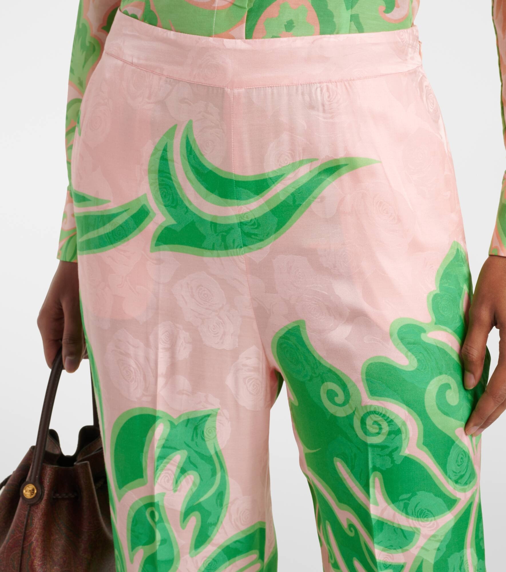 Printed straight pants - 4