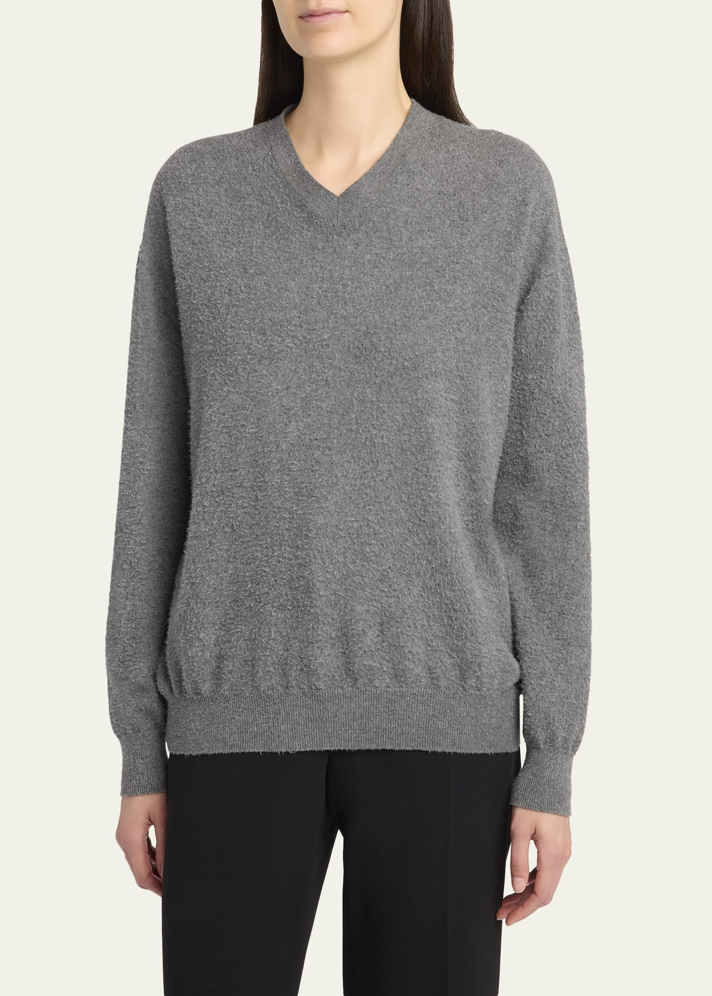 Lomika Textured V-Neck Top - 4