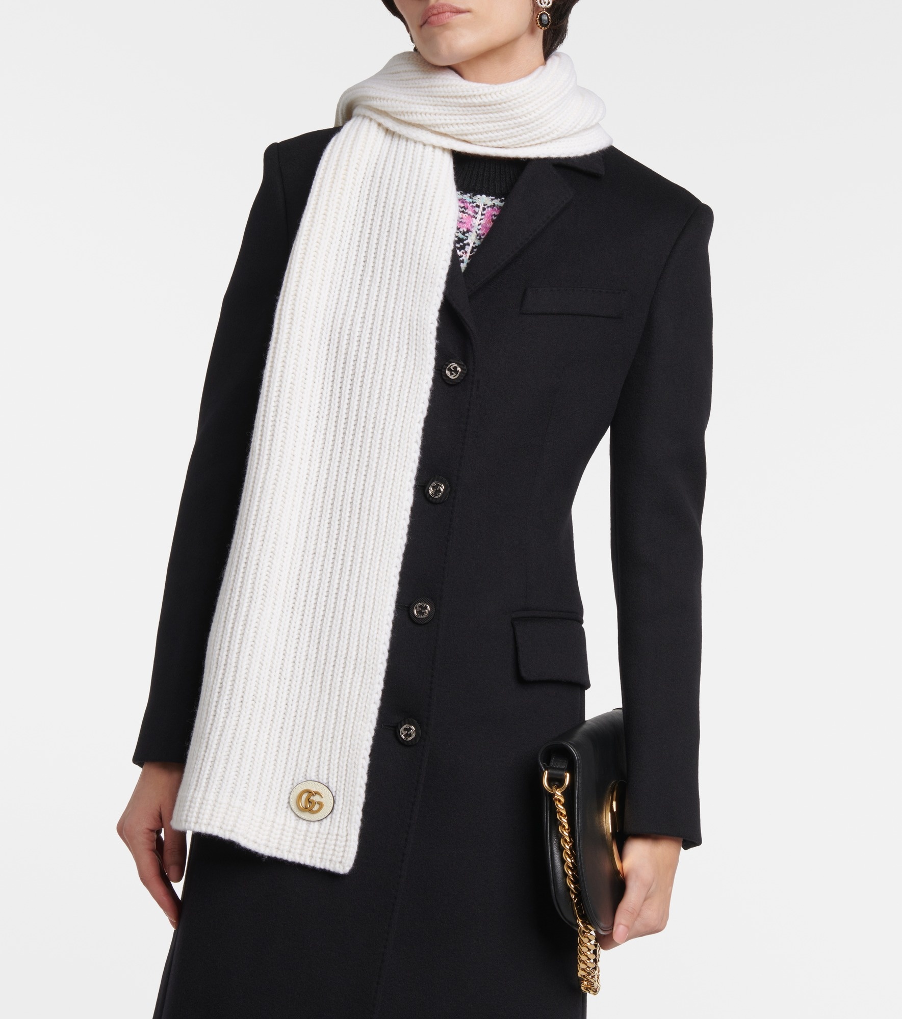 Wool and cashmere scarf - 2