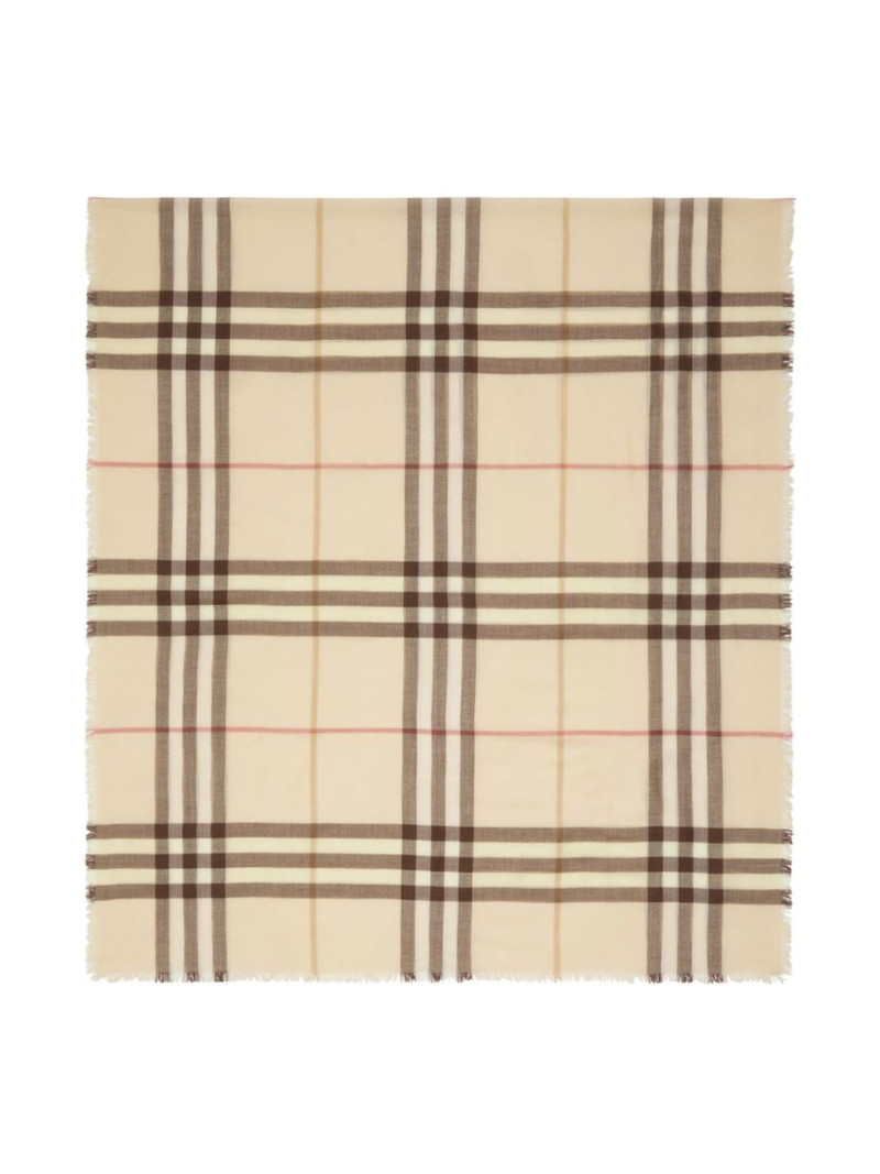 Burberry checked scarf outlook