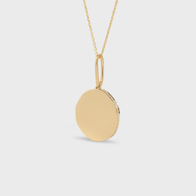 CELINE Medaille Celine Small Necklace in Yellow Gold and Diamonds outlook