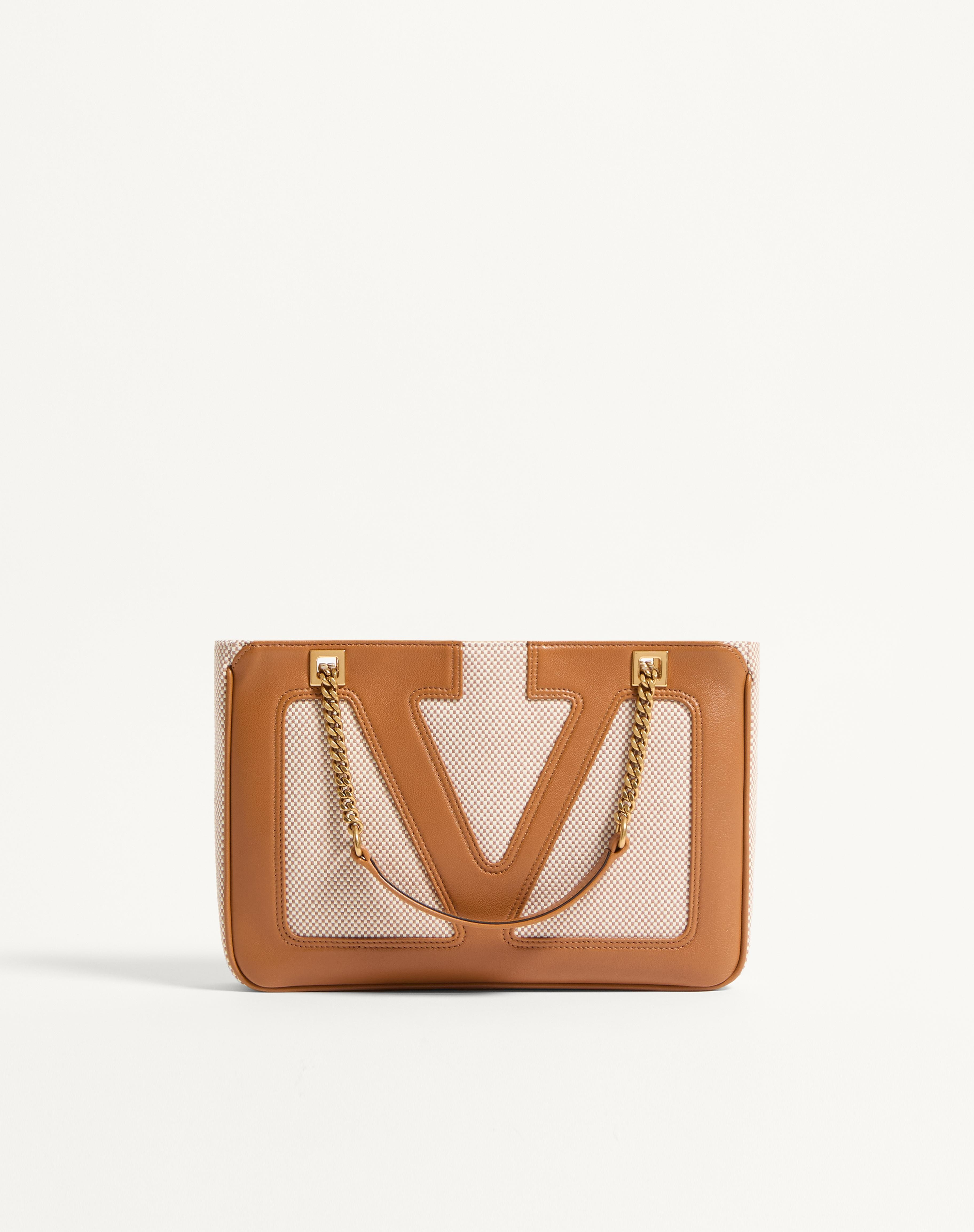 VALENTINO GARAVANI VIVA SUPERSTAR SMALL CANVAS SHOPPING BAG - 1