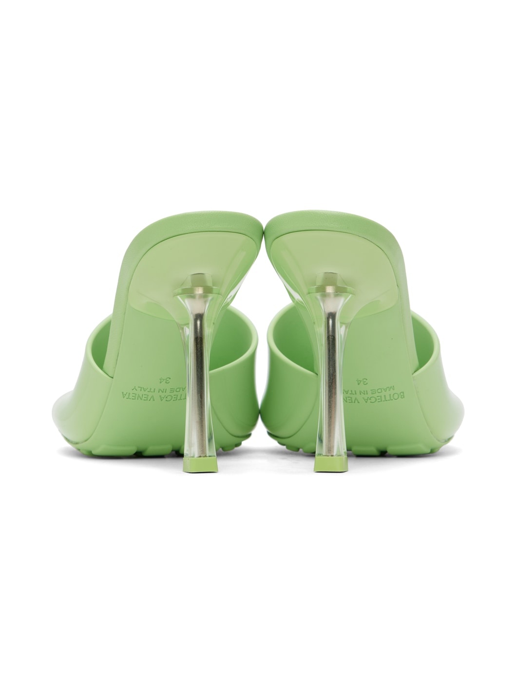 Green Pudding Heeled Sandals - 2