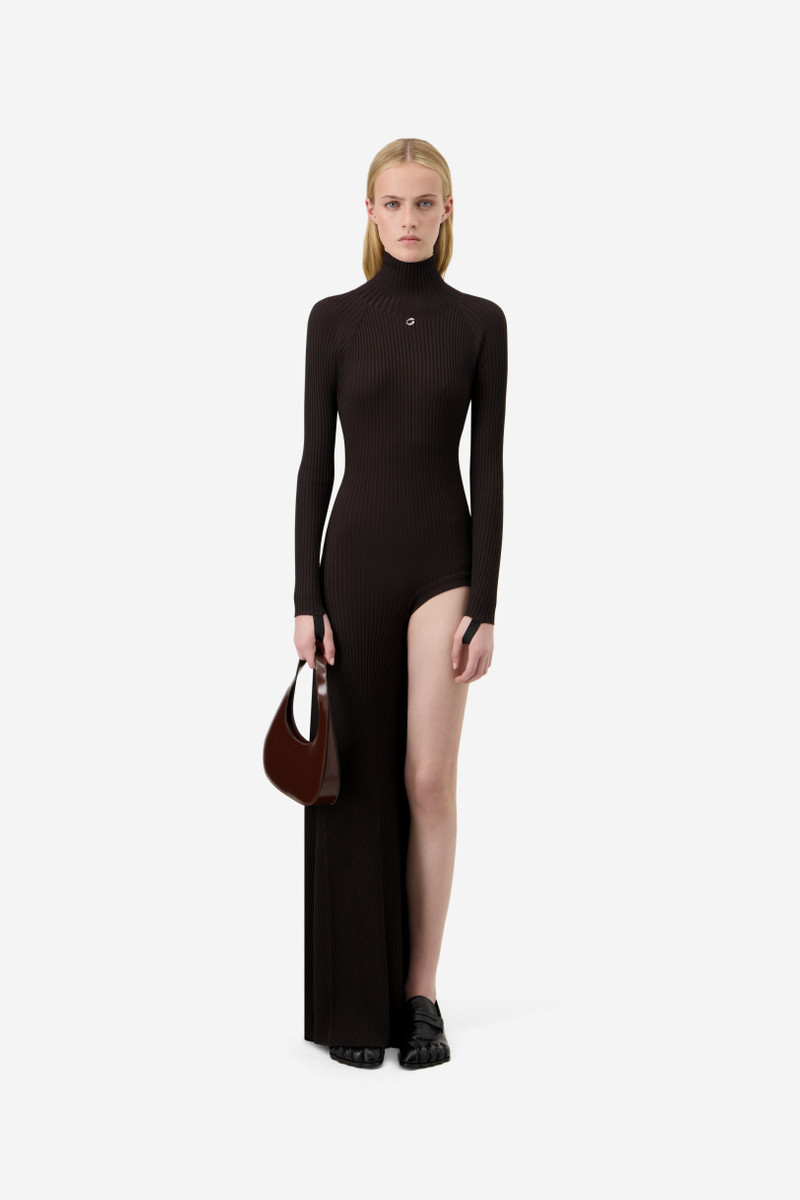 COPERNI Leg Cut-Out Rib Gown outlook