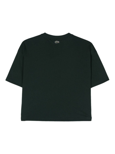 LACOSTE logo-patch cotton T-shirt outlook