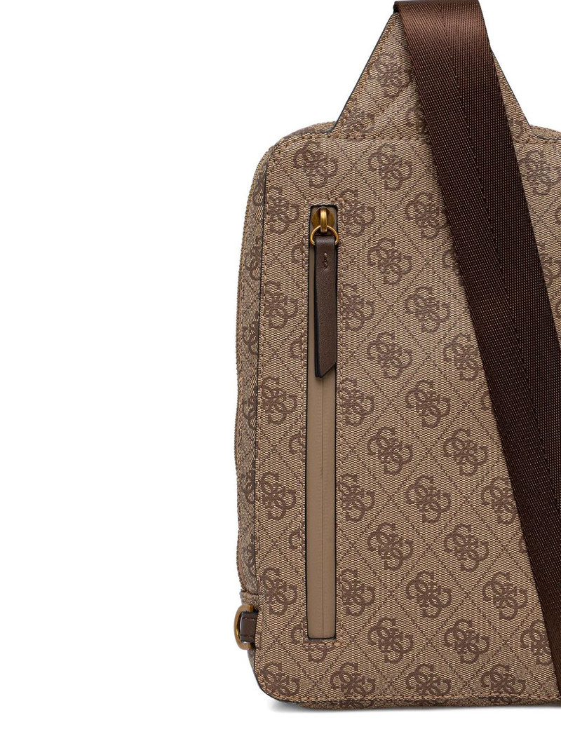 Milano monogram zip messenger bag 4