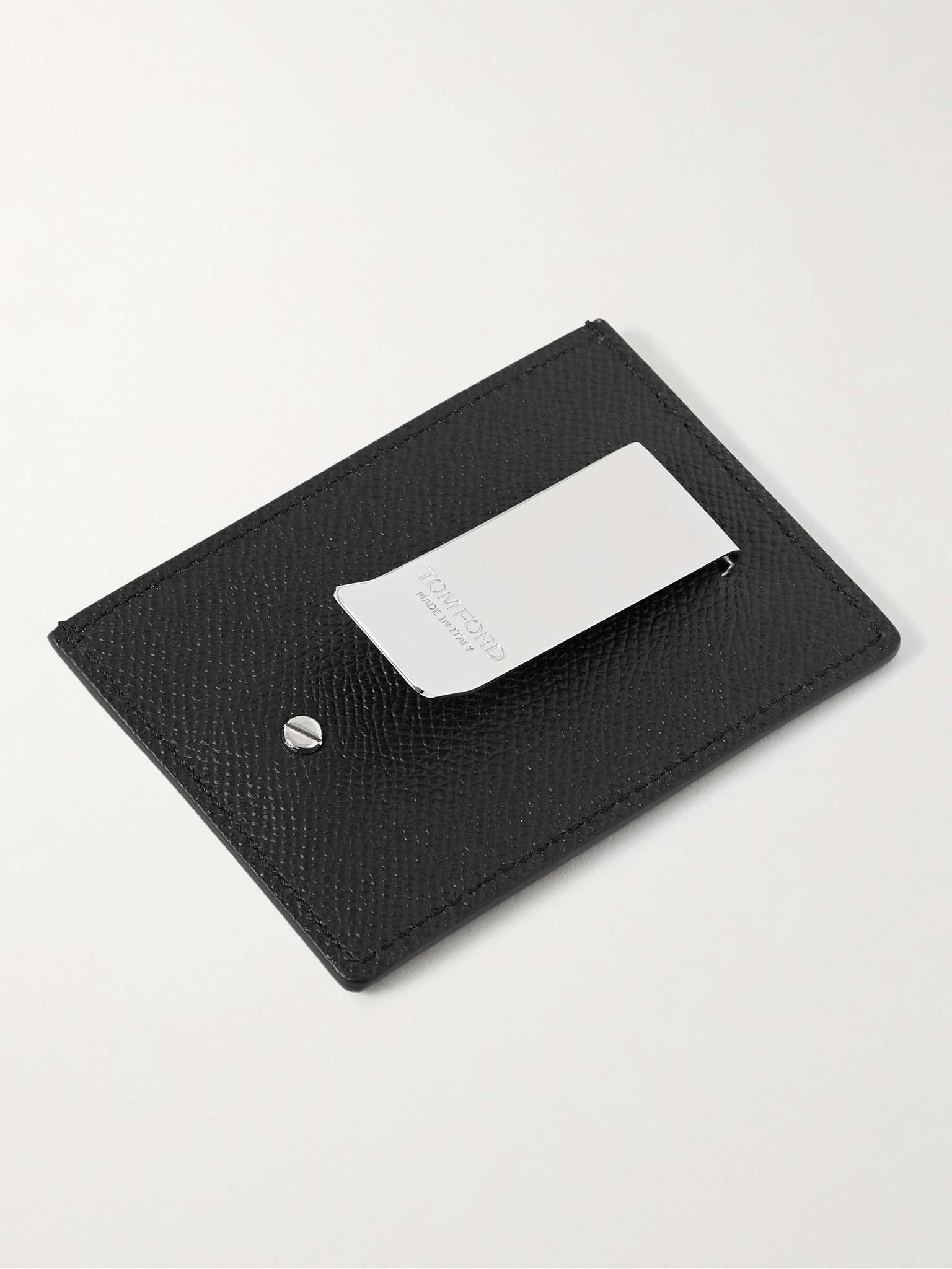 Full-Grain Leather Cardholder with Money Clip - 3
