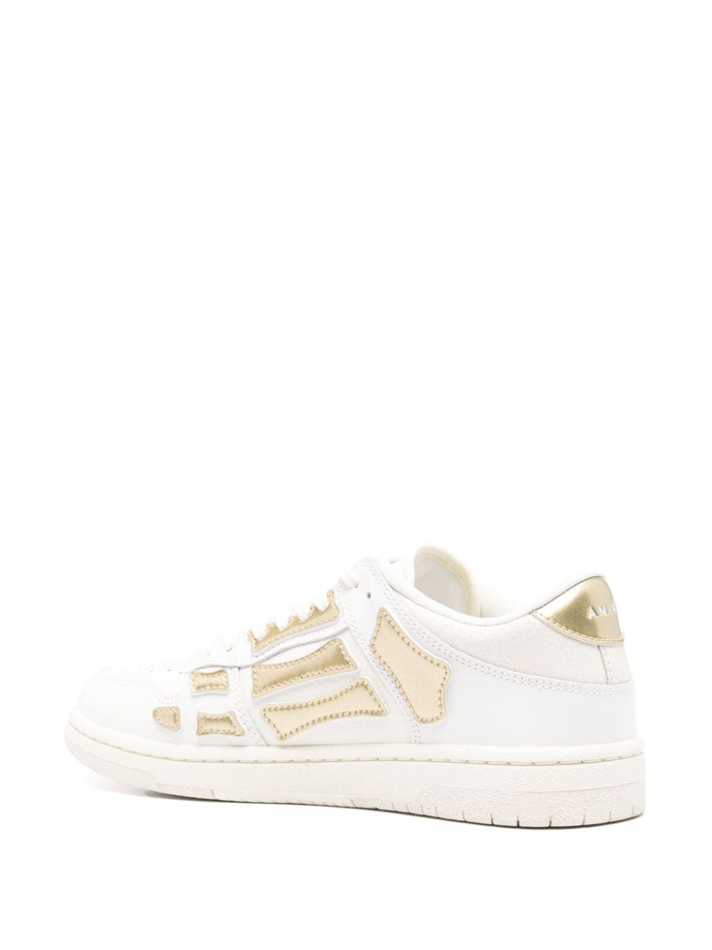 patch-detail leather sneakers - 3