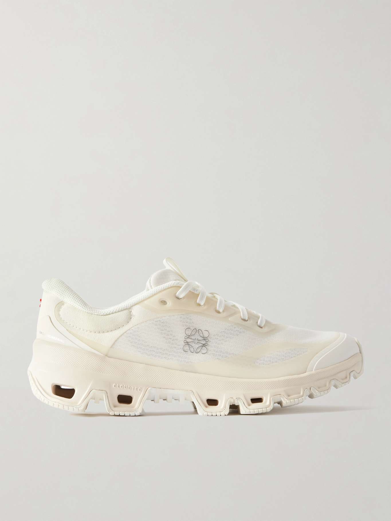 + ON CLOUDVENTURE 2.0 rubber-trimmed paneled recycled-mesh sneakers Ivory - 1