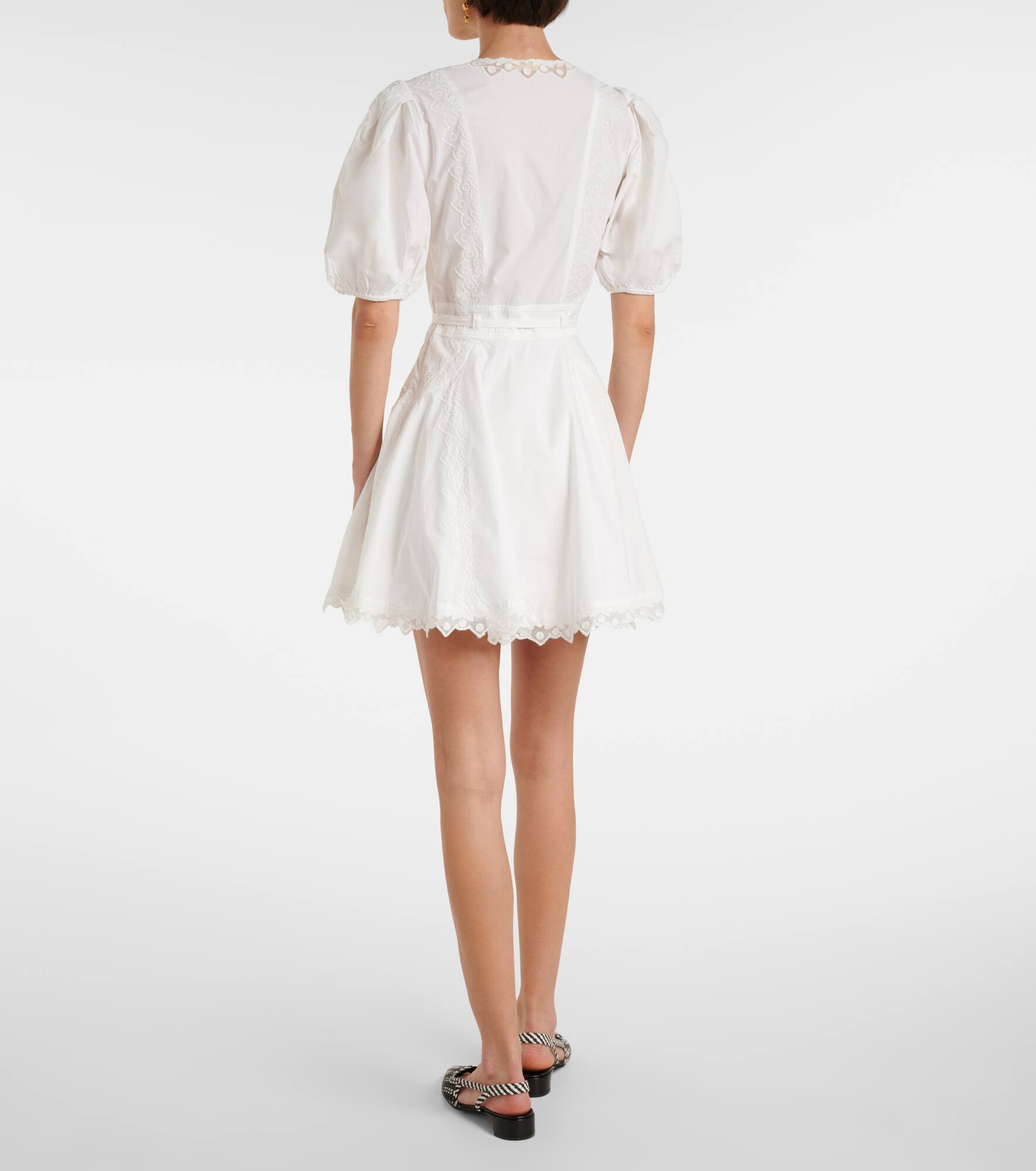 Camila embroidered cotton minidress - 3