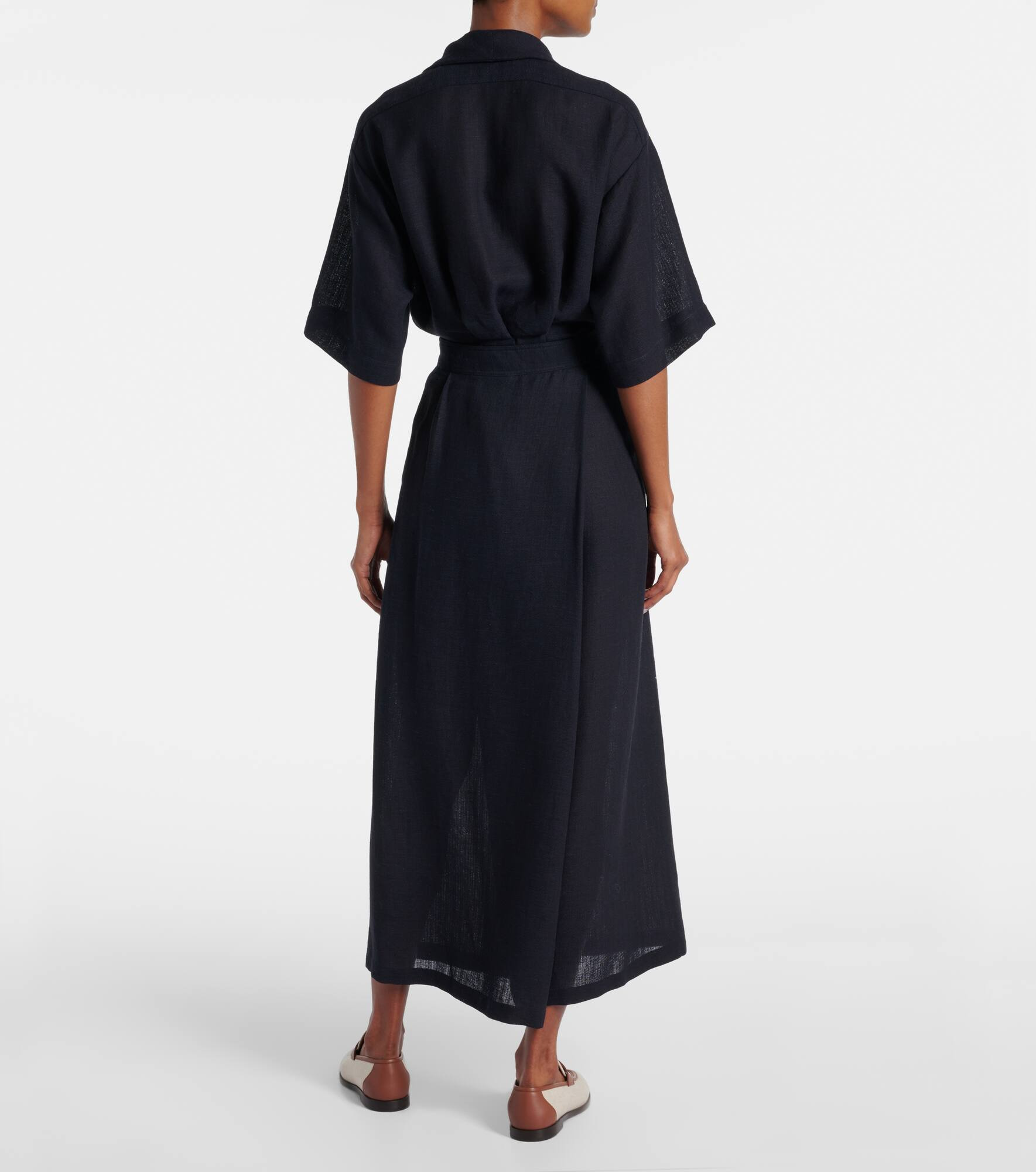 Lil linen wide-leg pants - 3