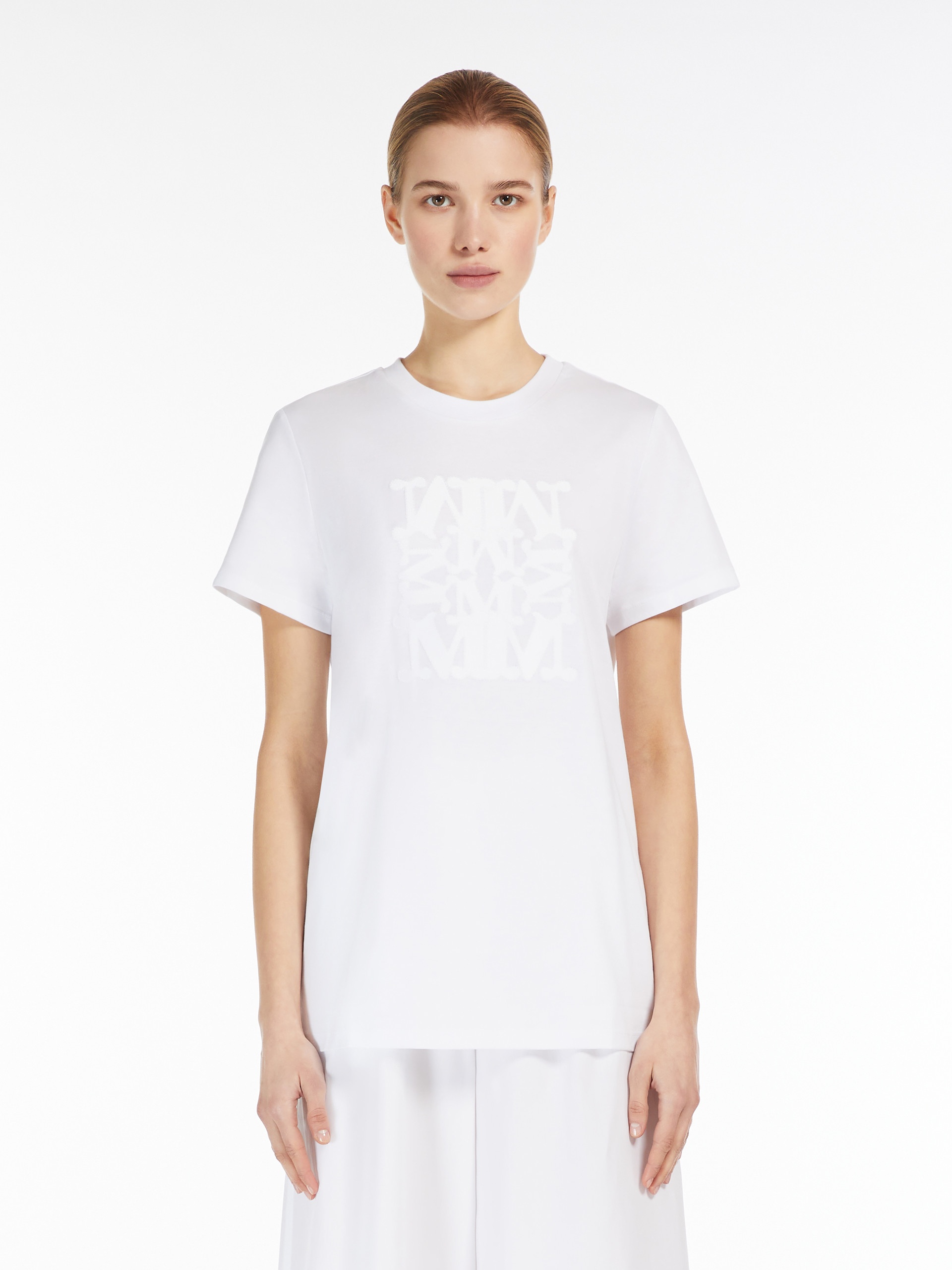 TAVERNA Cotton T-shirt with appliqué - 3