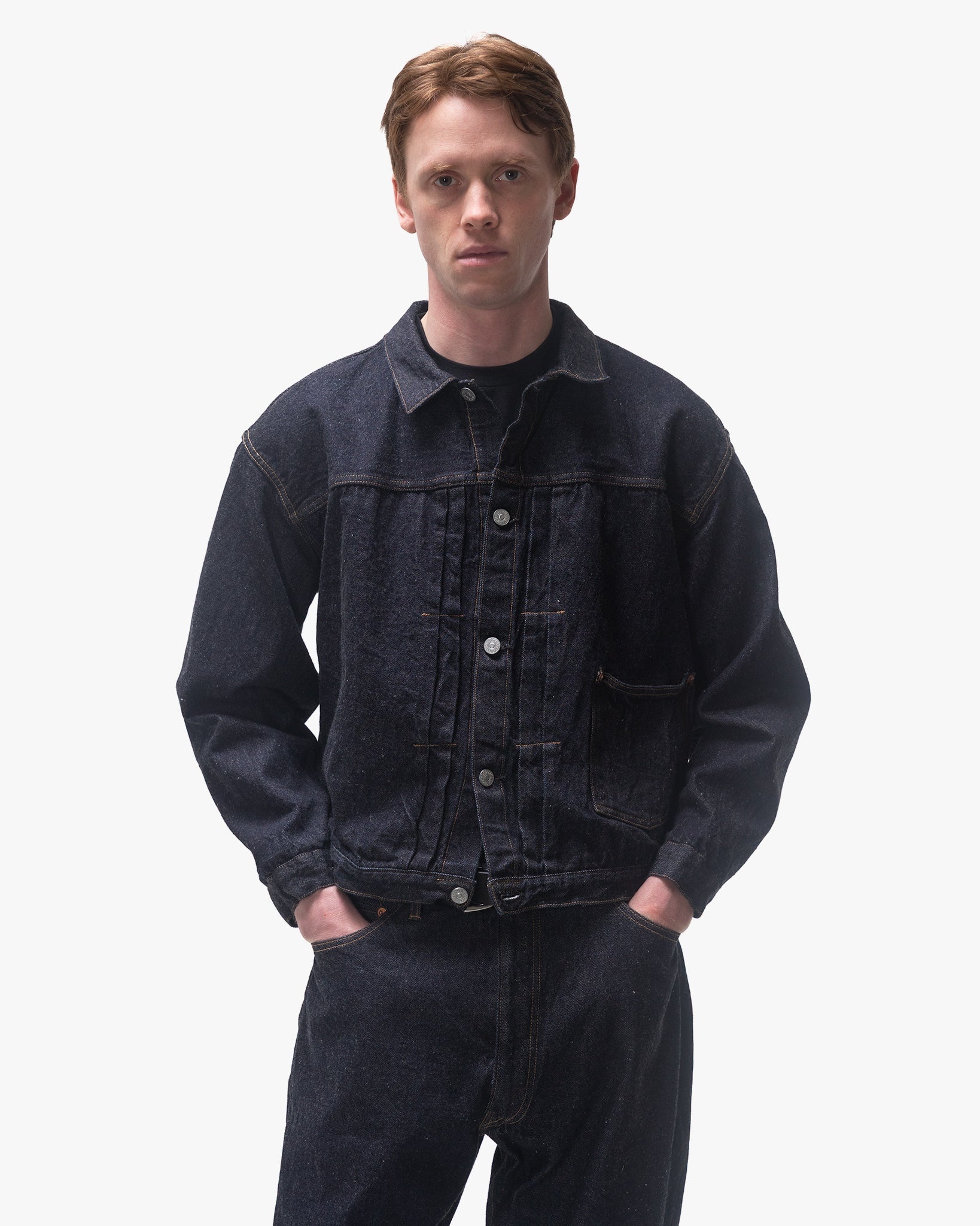 KAPTAIN SUNSHINE Denim Tracker 2P Jacket Indigo One Wash