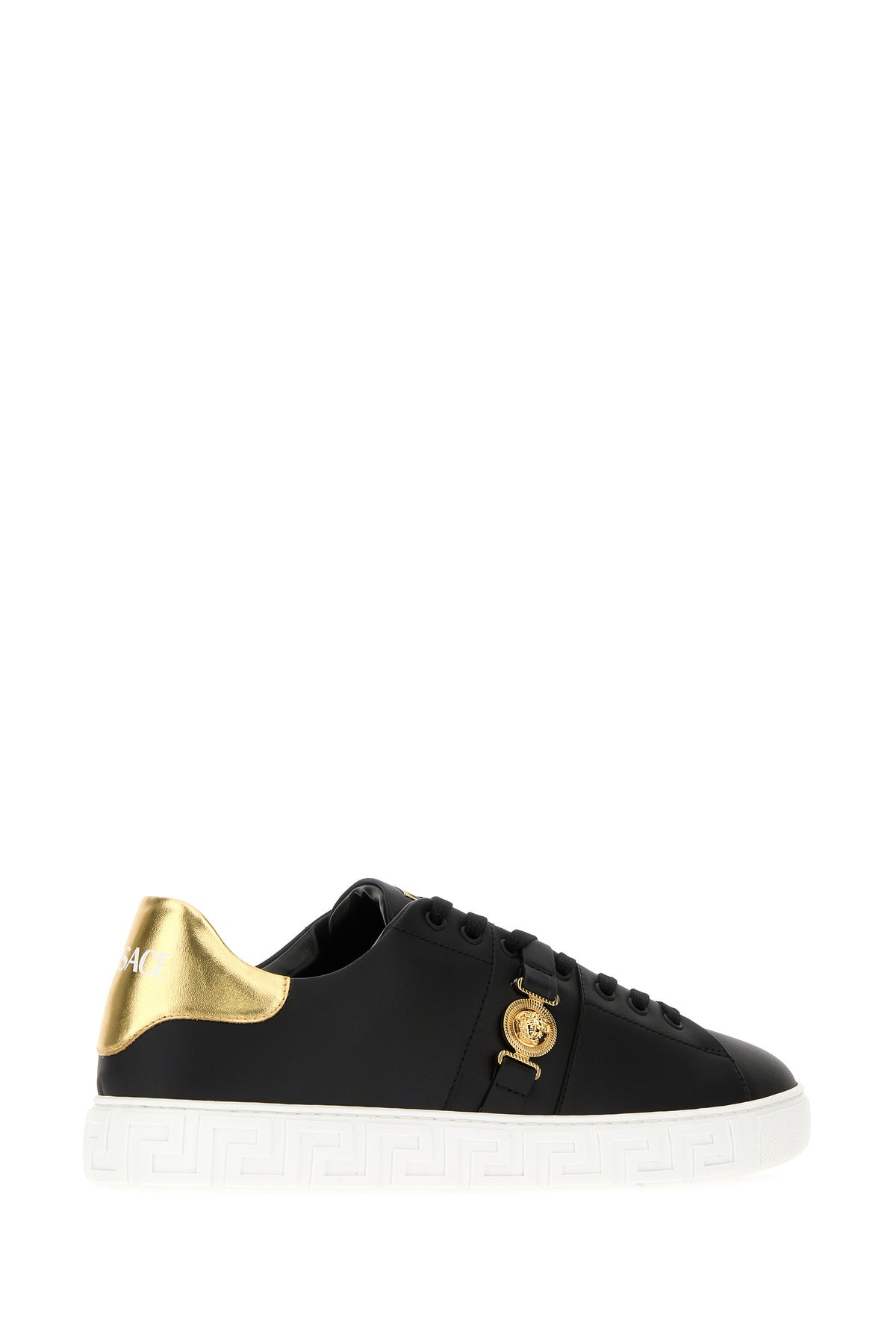 Black leather sneakers - 3