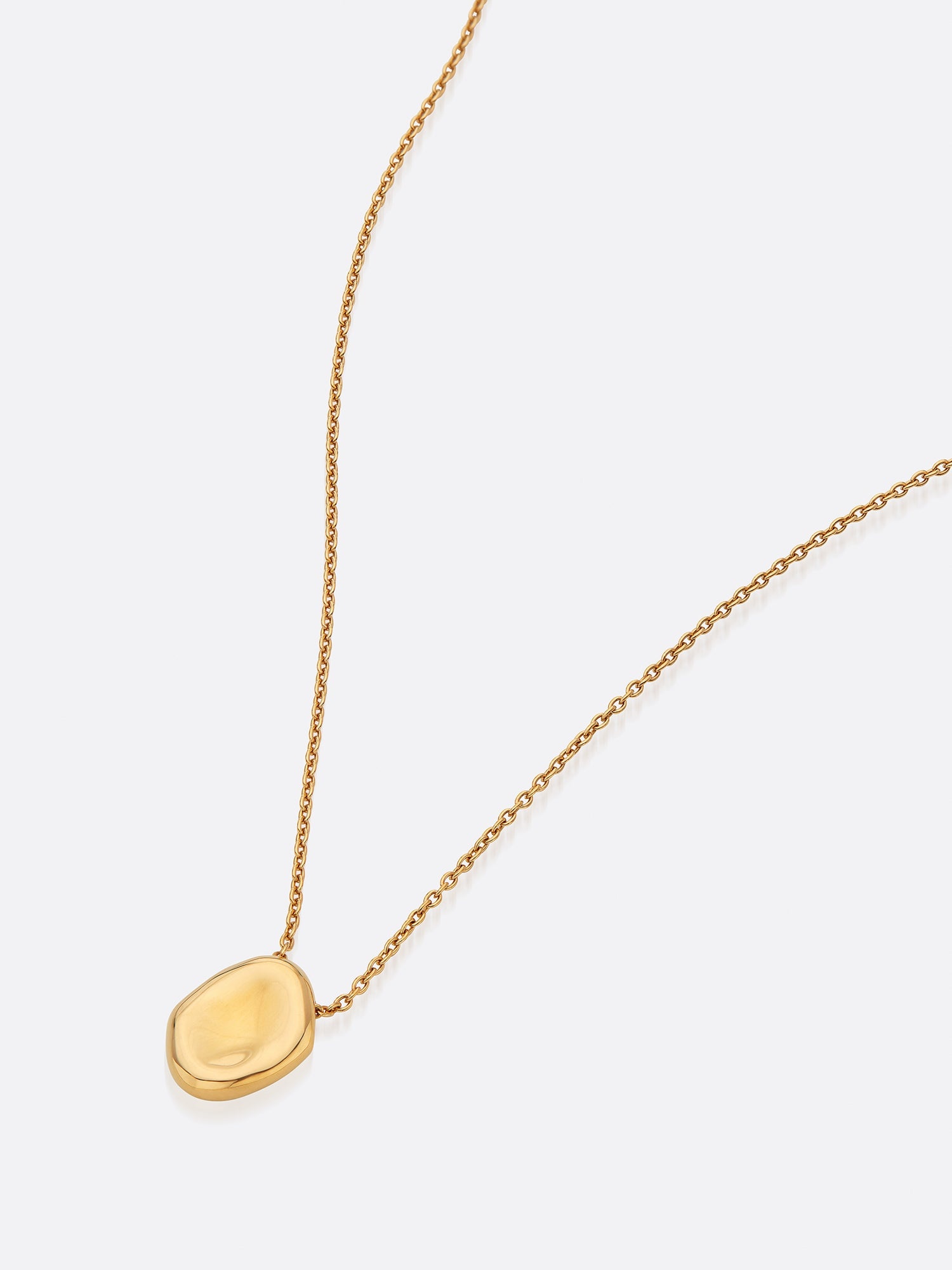 Golden Waves Molten Pendant Necklace - 3