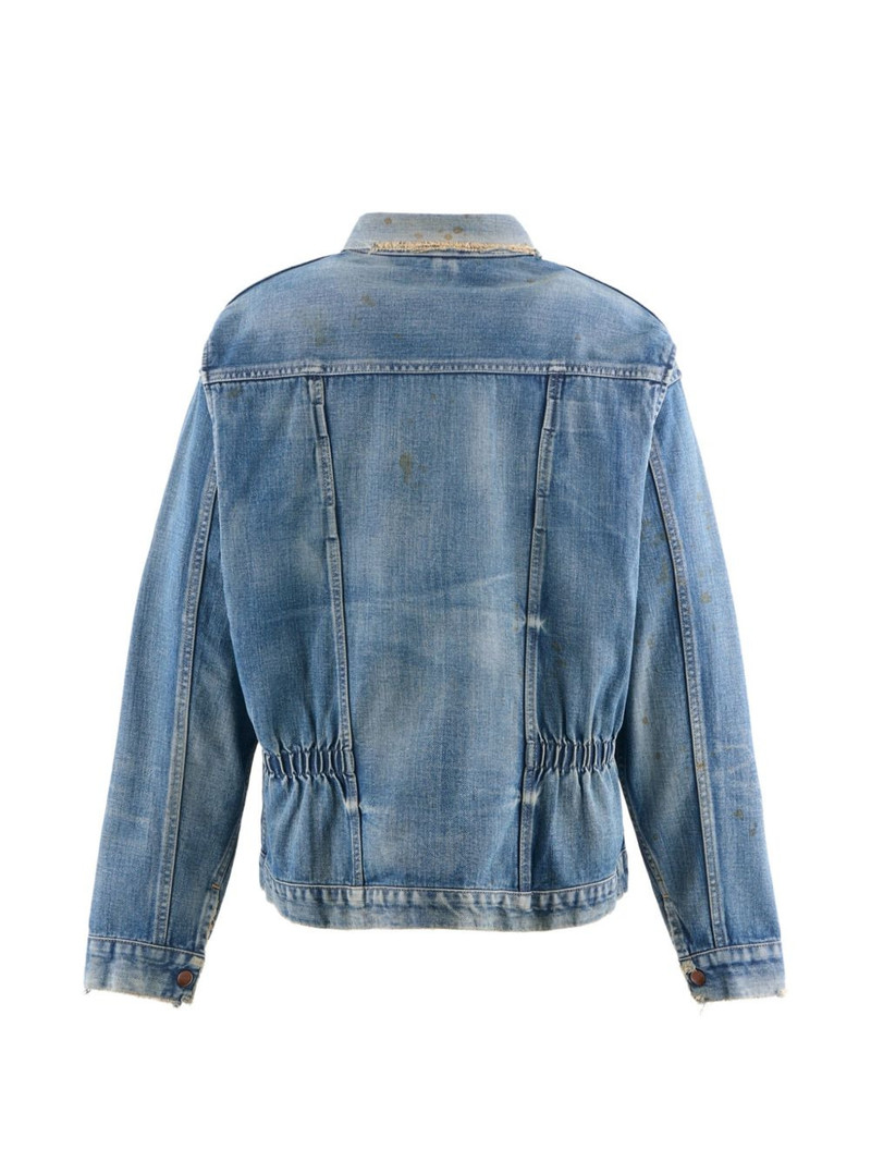 SAINT M×××××× elasticated denim jacket outlook