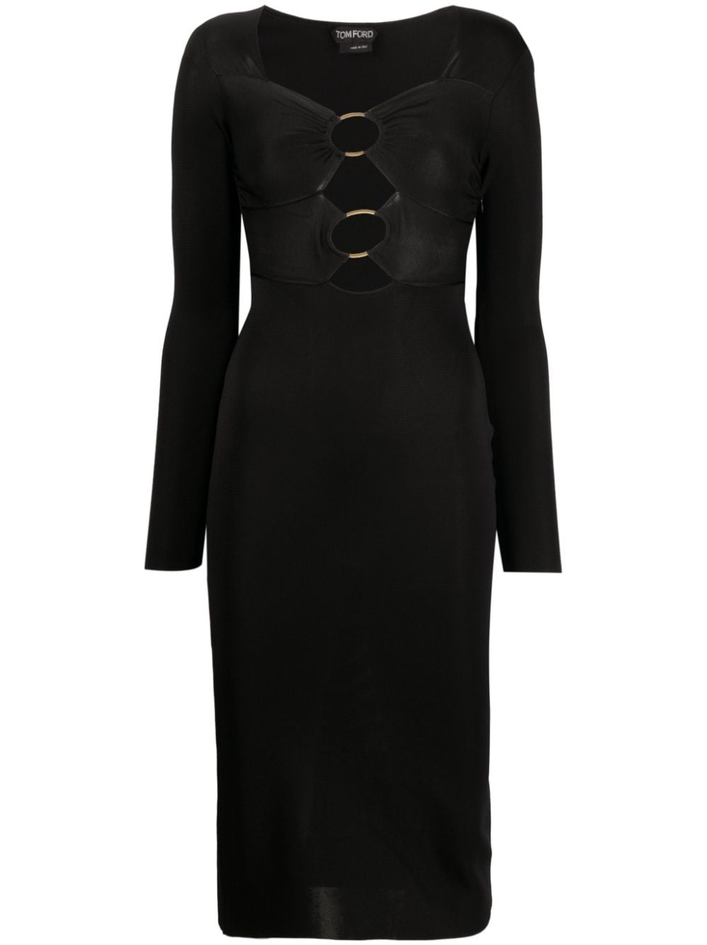 cut-out midi dress - 1
