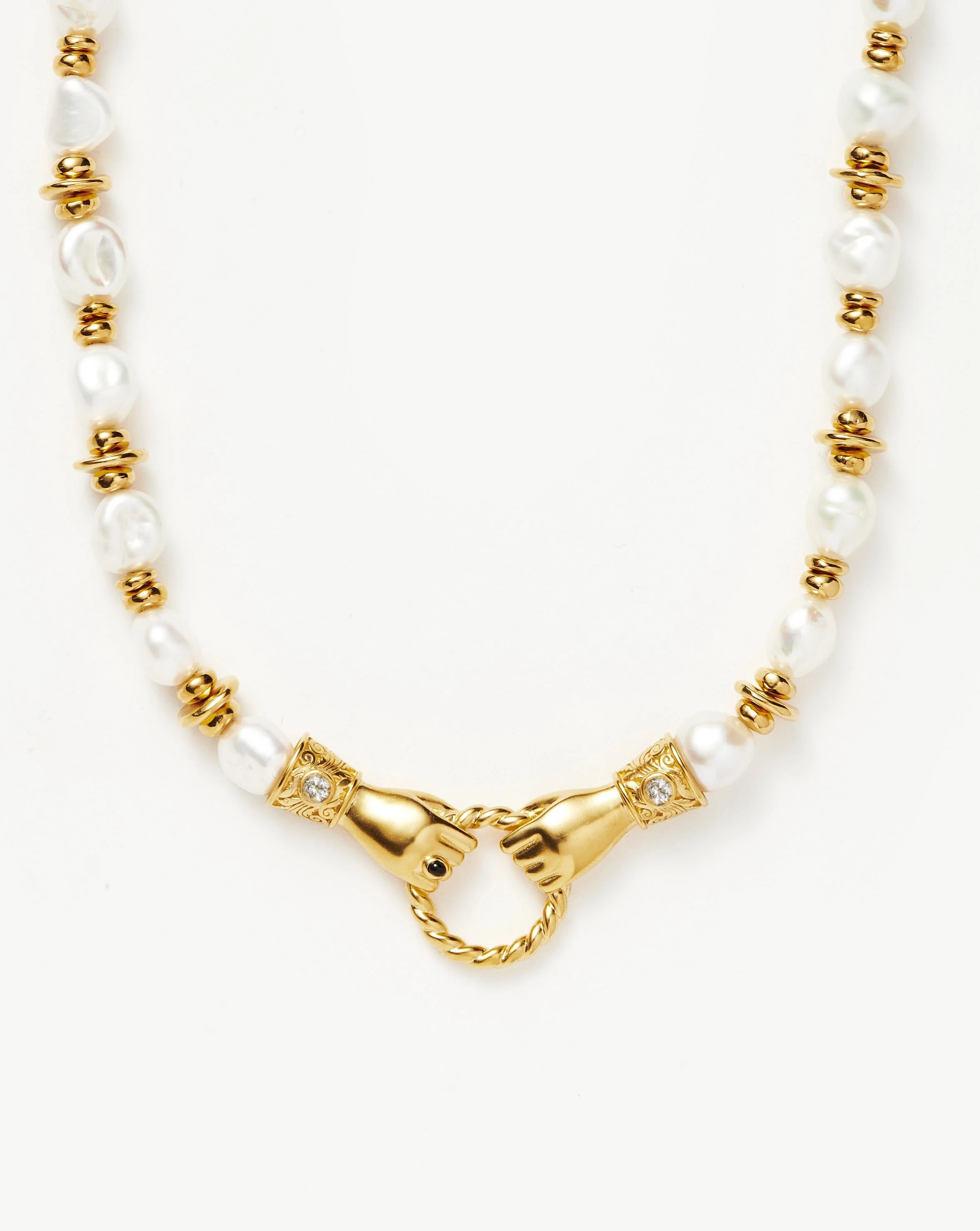 Harris Reed In Good Hands Chunky Beaded Gemstone Necklace - 1