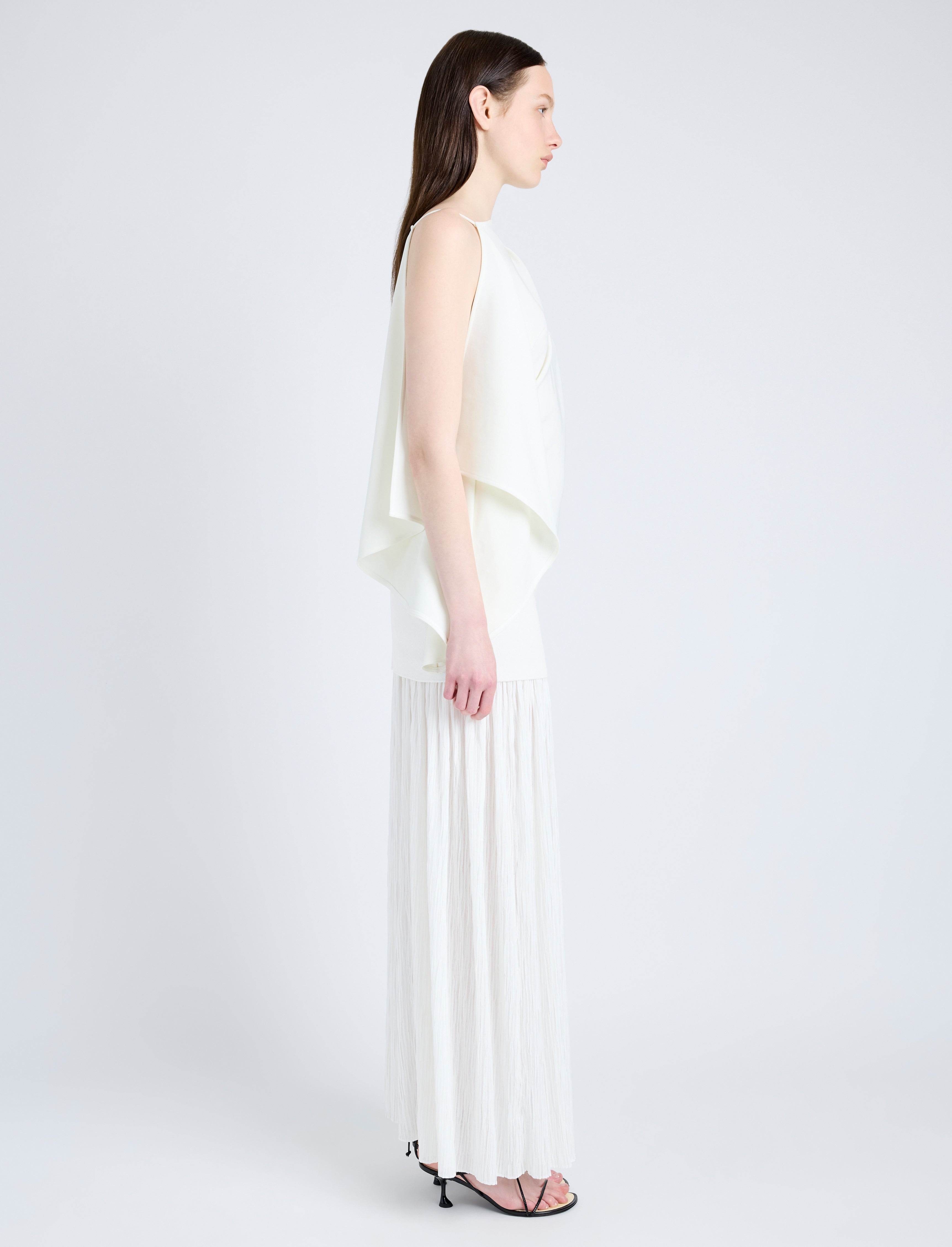 Alyssa Top in Matte Double Crepe - 4