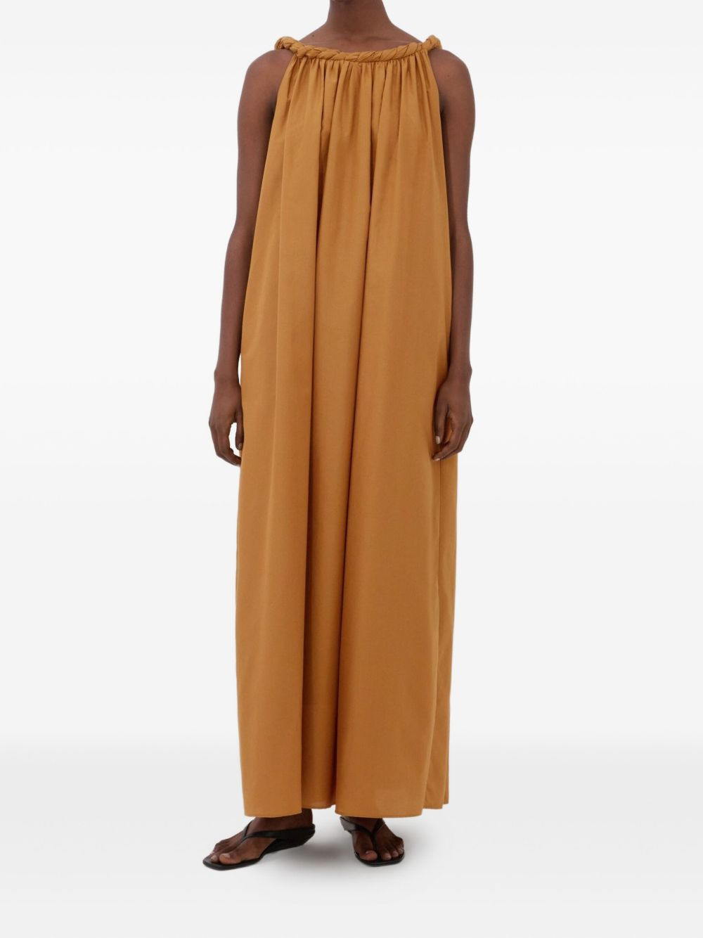 Kika twisted-neck gathered maxi dress - 2