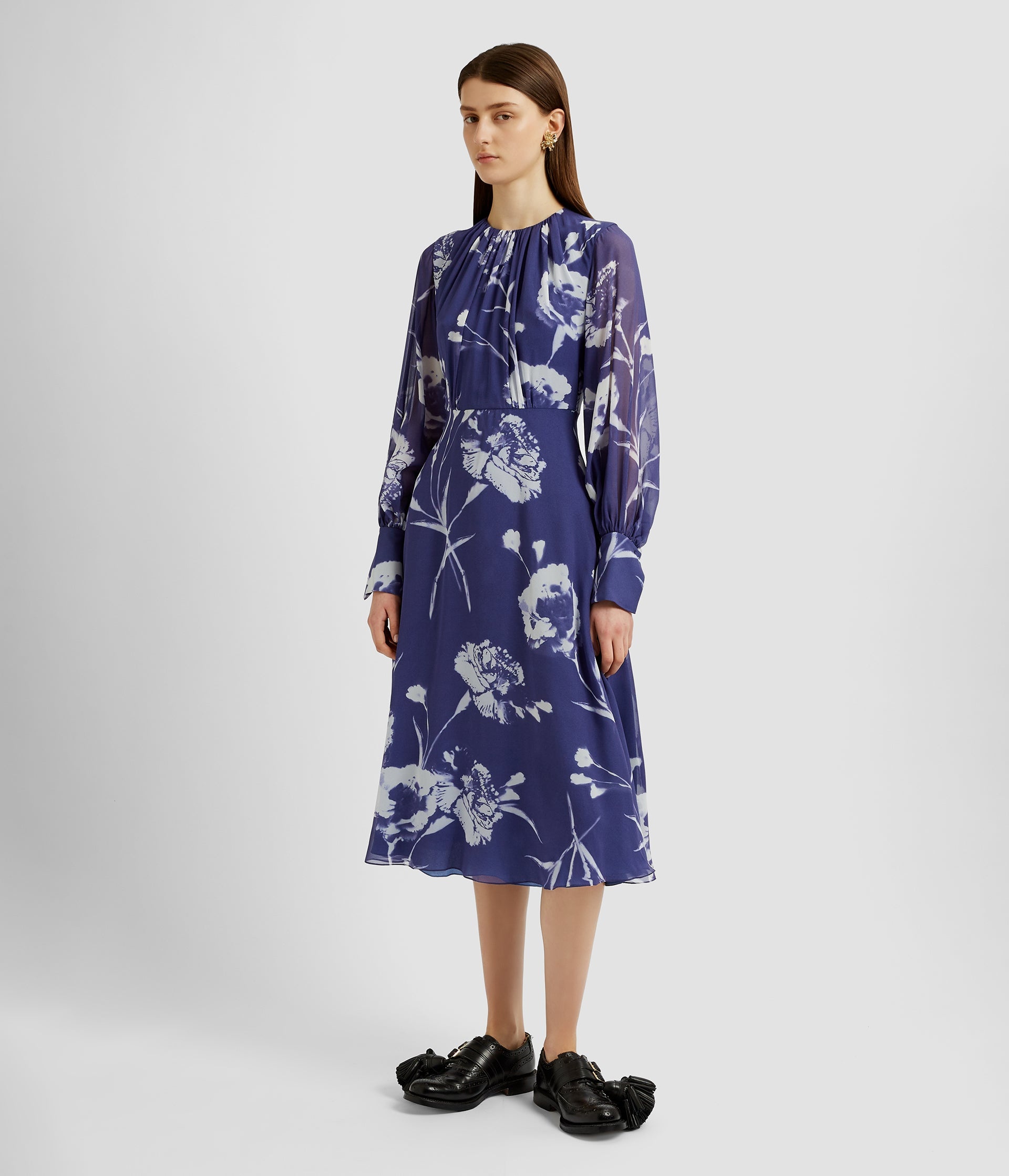 LONG SLEEVE MIDI DRESS - 3