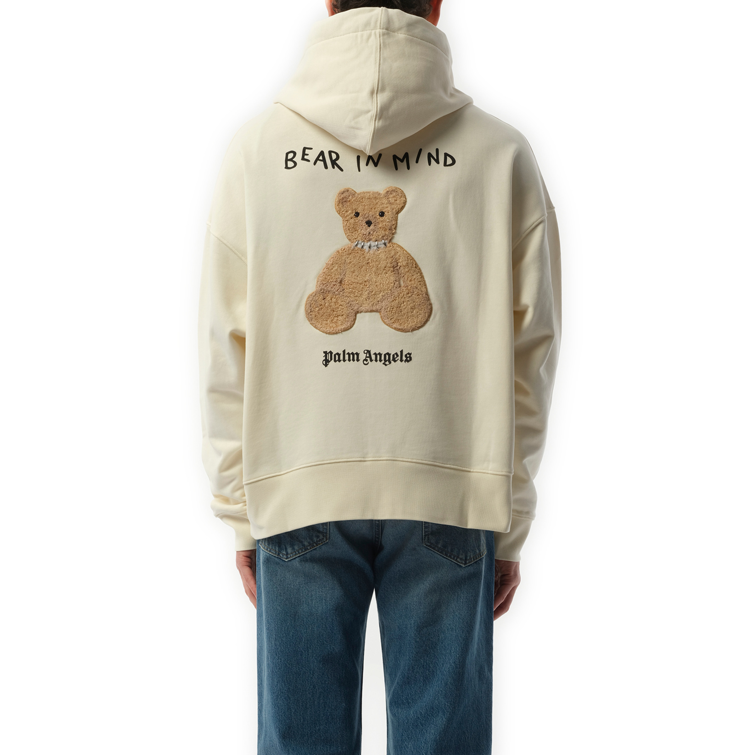 Bear in Mind Zip Hoodie in Off White/Brown - 6