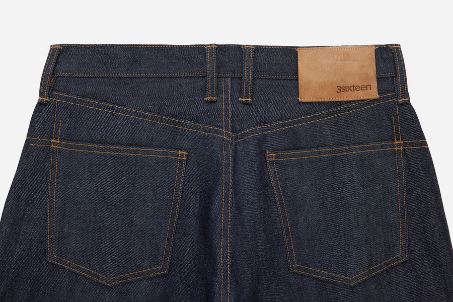 RS-100x Relaxed Straight Indigo Selvedge Denim - 3