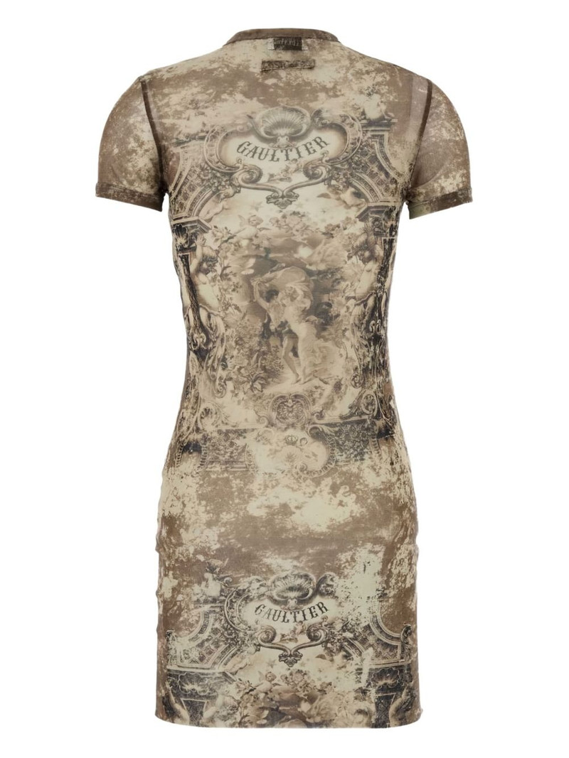Jean Paul Gaultier printed mini dress outlook