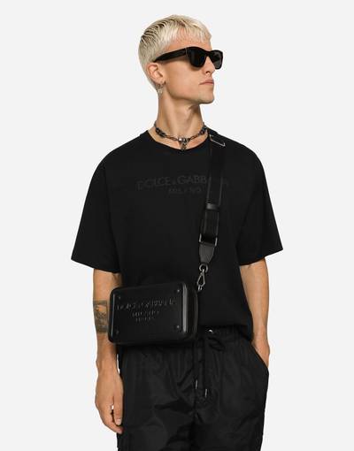 Dolce & Gabbana Calfskin crossbody bag with raised logo outlook