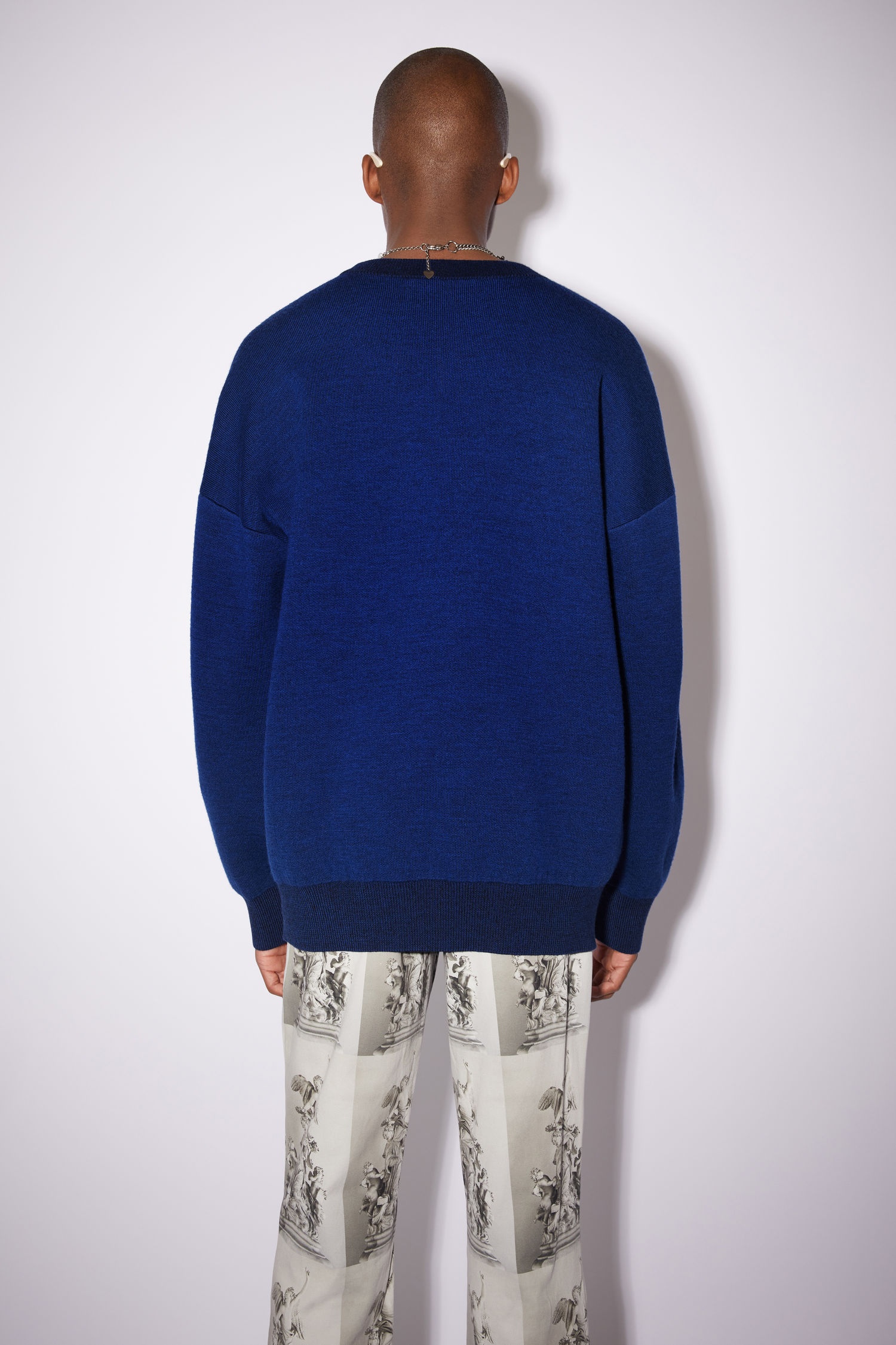 Crew neck sweater - Indigo blue - 3