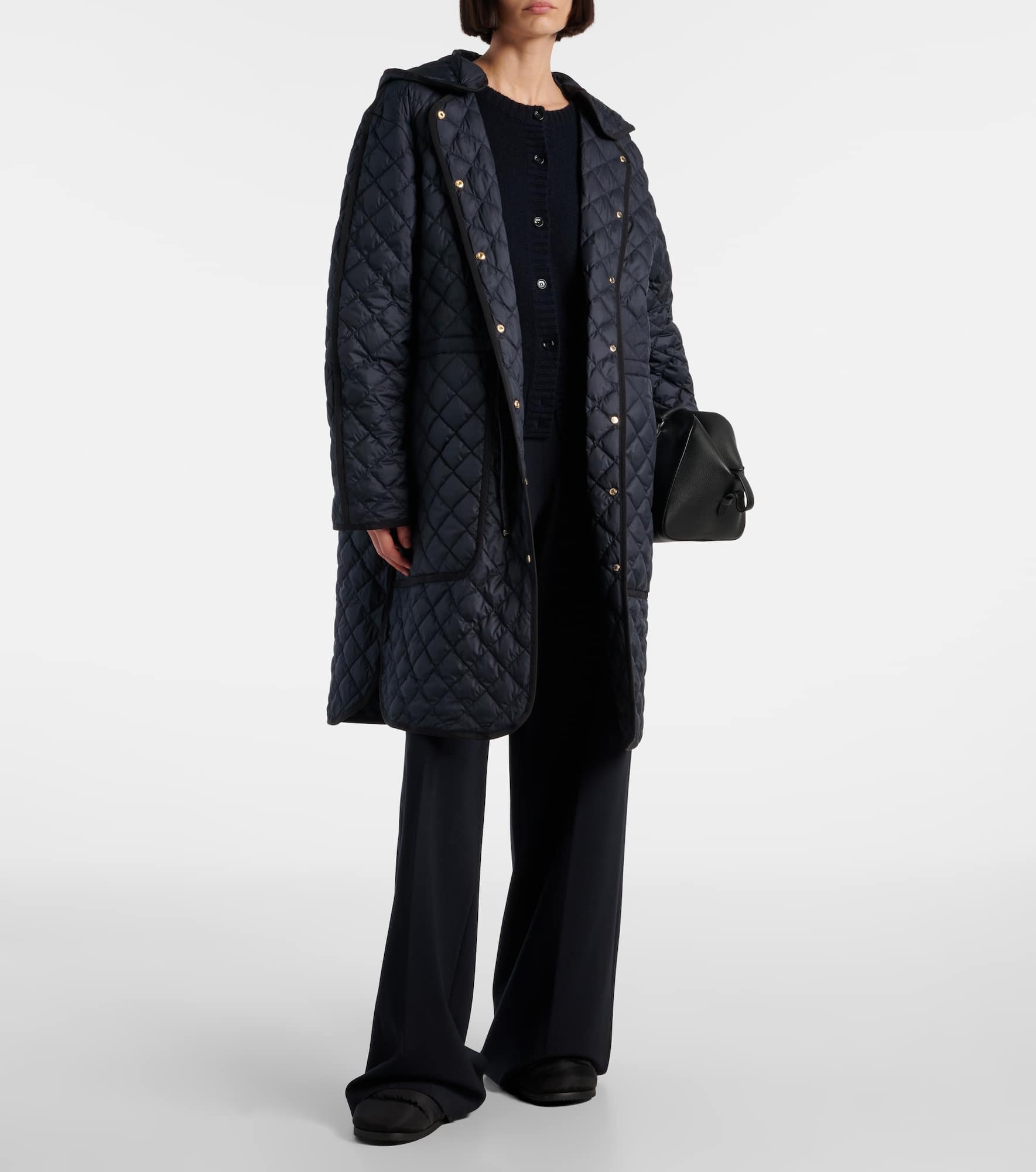 Moncler Mon Pocket Padded Leather Mules | REVERSIBLE