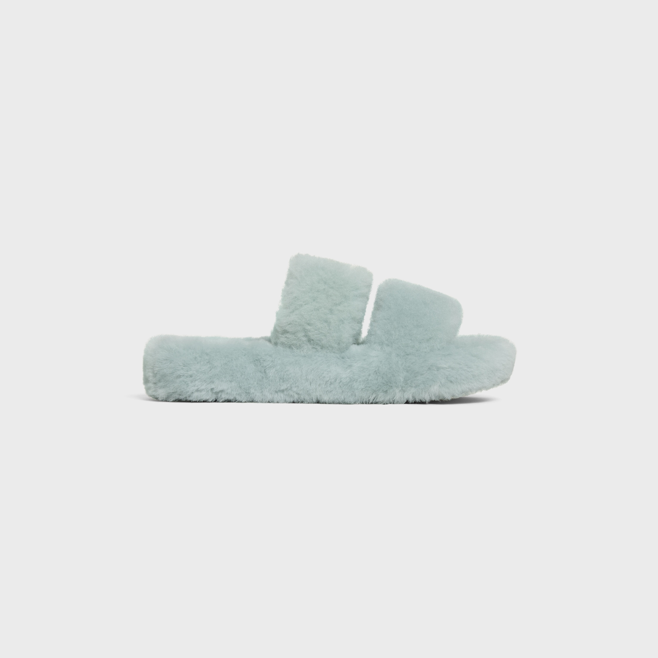 CELINE FUR SLIDES TRIOMPHE in SHEARLING - 1