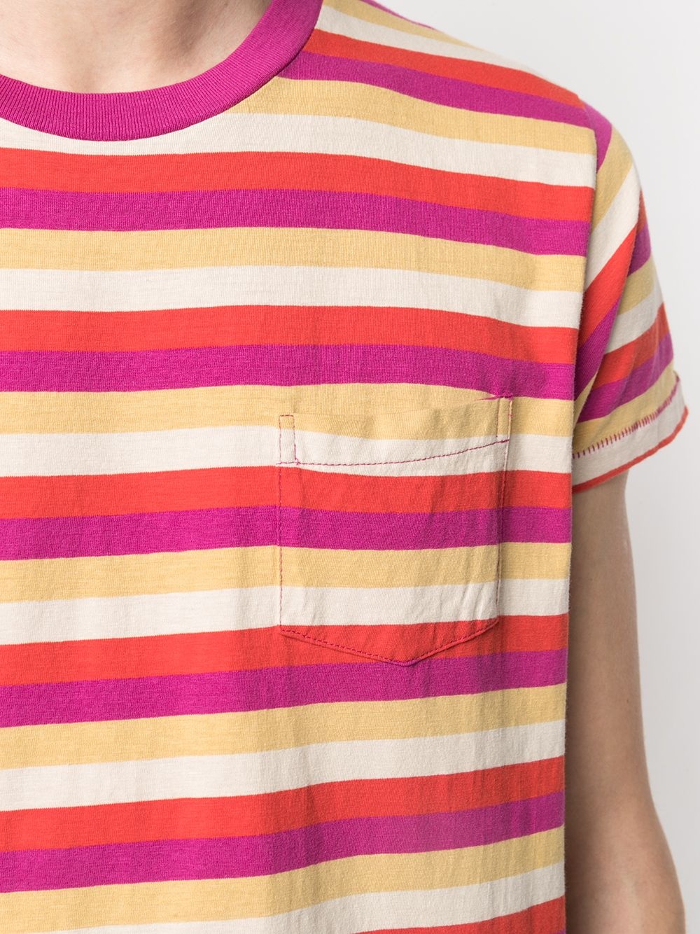 stripe-print T-shirt - 5