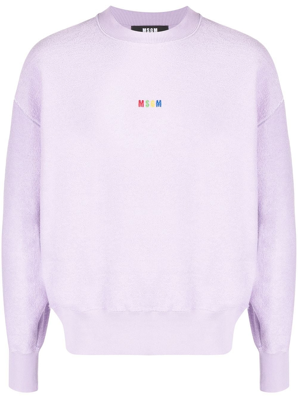 embroidered-logo sweatshirt - 1