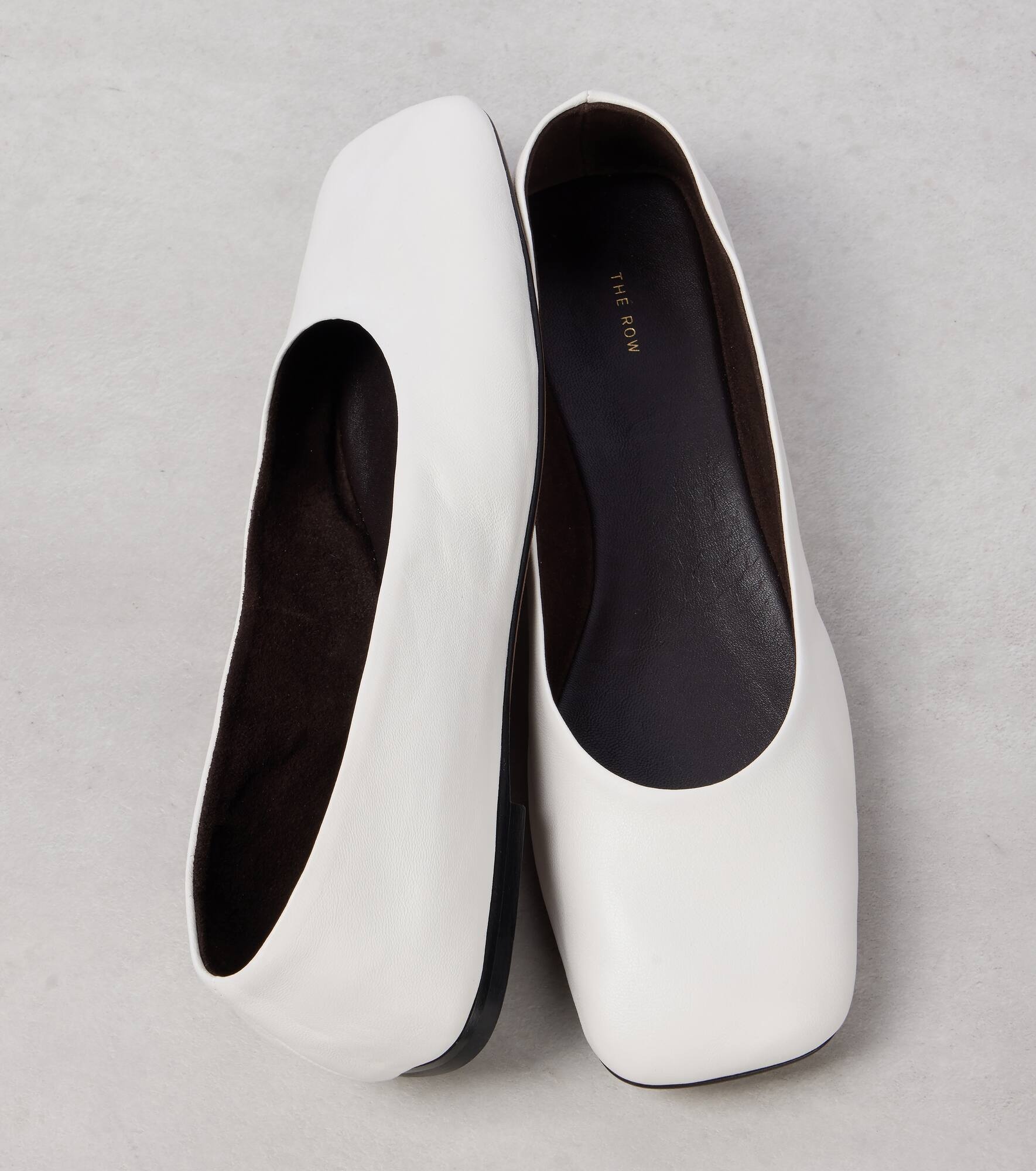 Square leather ballet flats - 5