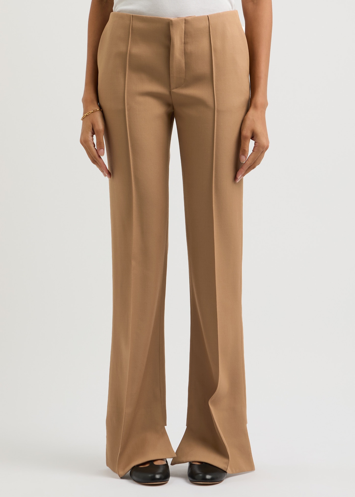 Flared-leg wool trousers - 2