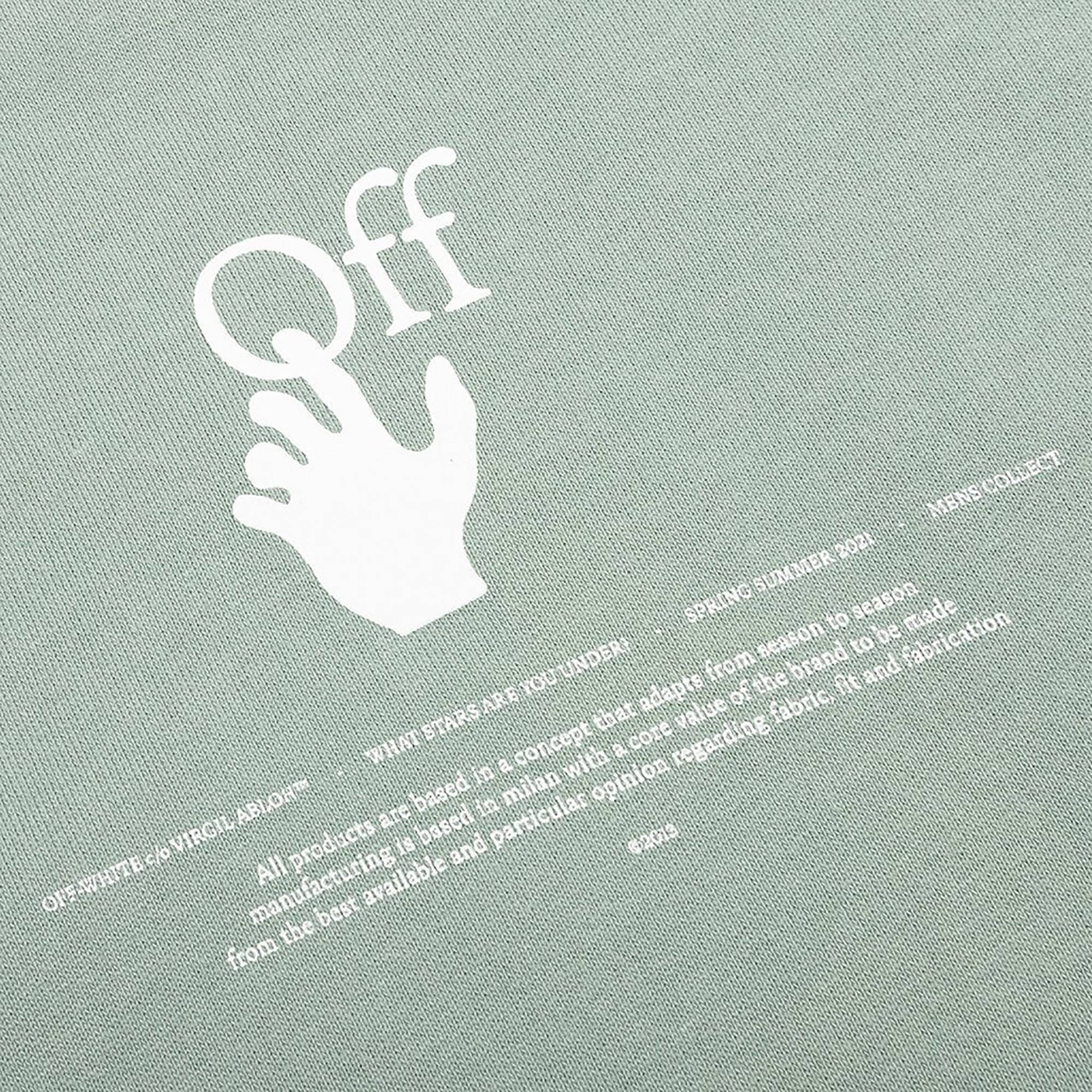Off-White "Offf" Hoodie 'Jadeite' - 2