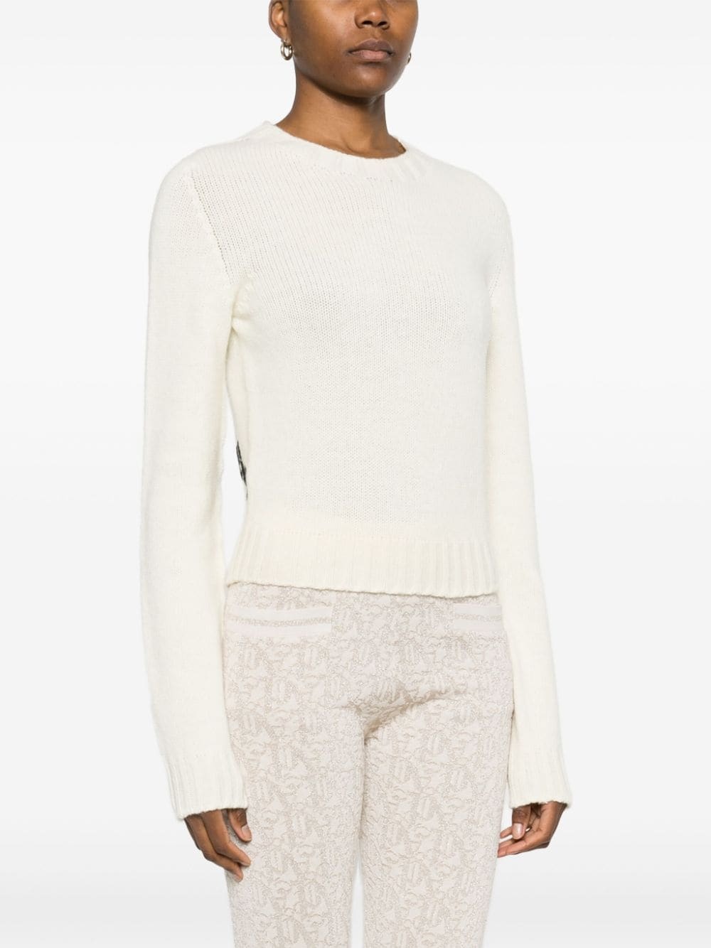 logo-embroidered jumper - 4