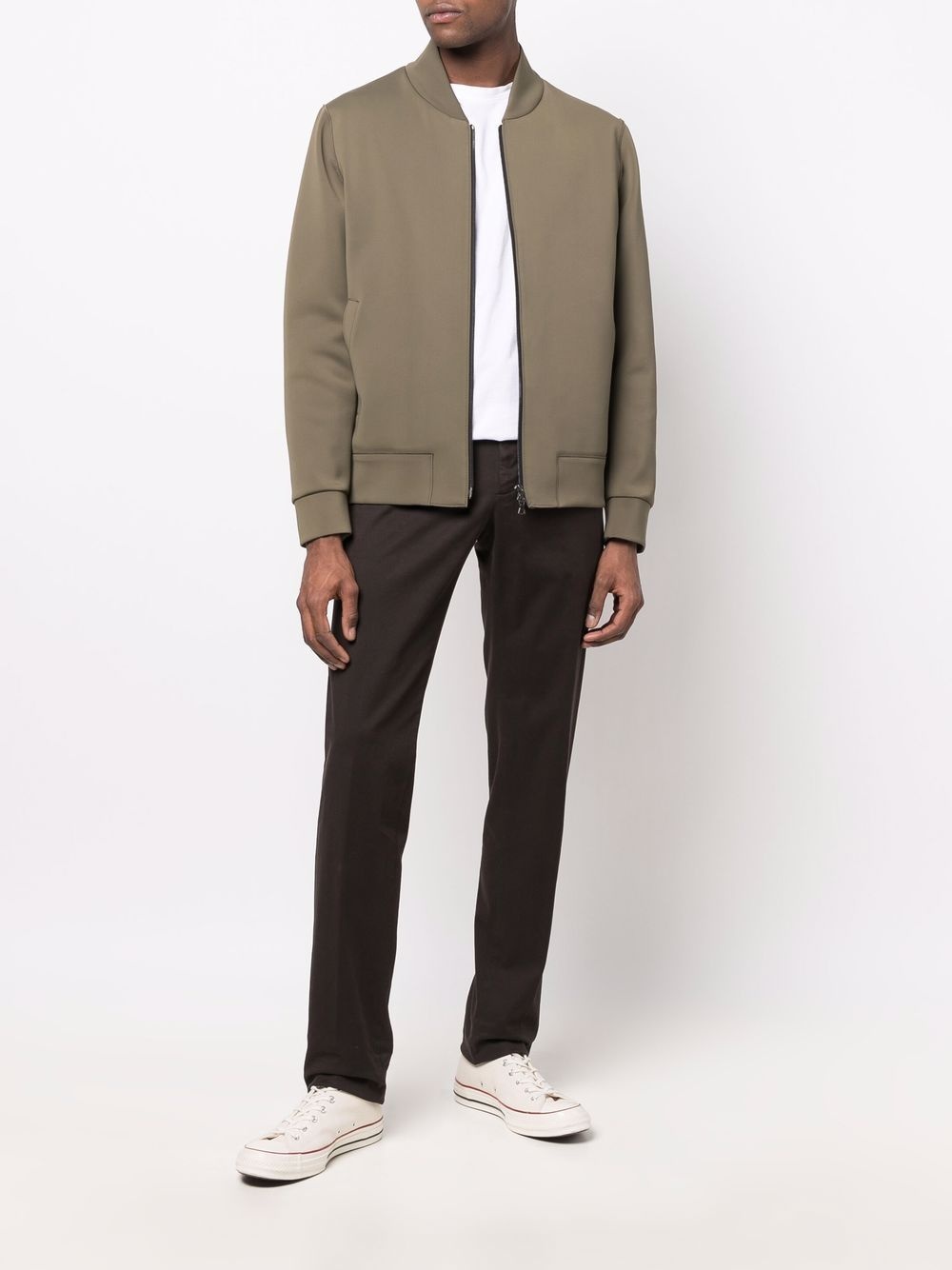 two-pocket zip-up bomber jacket - 2