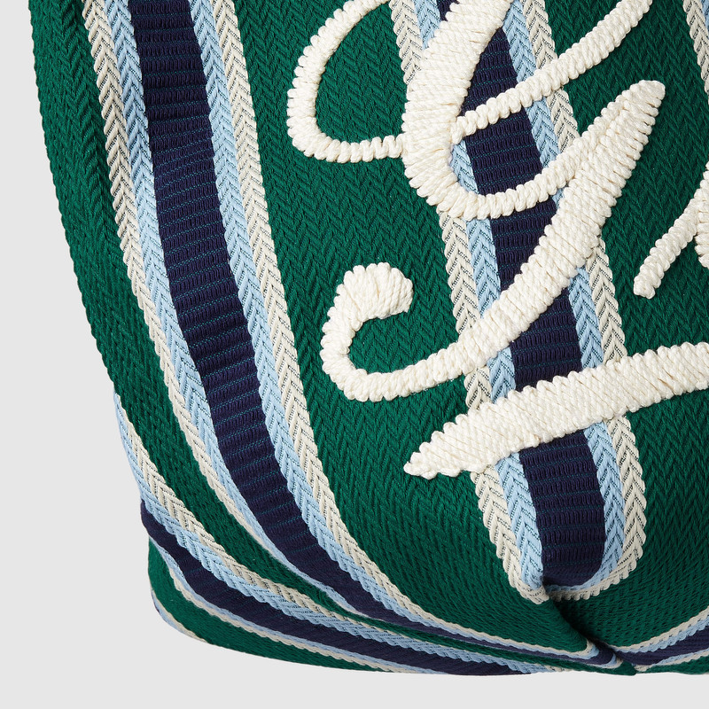 Large embroidered canvas tote bag 11