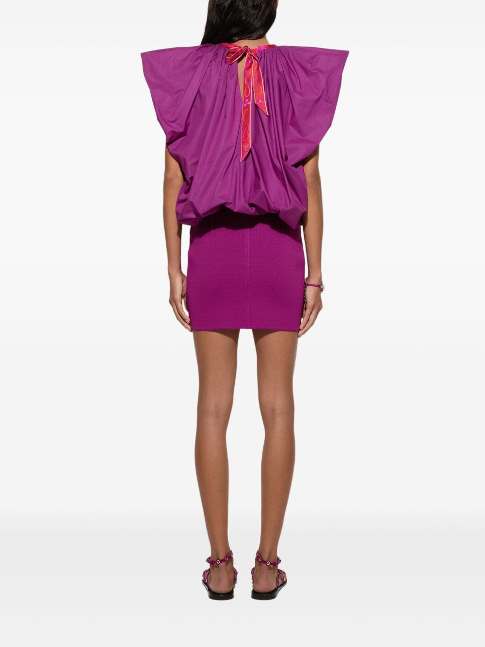 puffed-sleeve blouse - 4