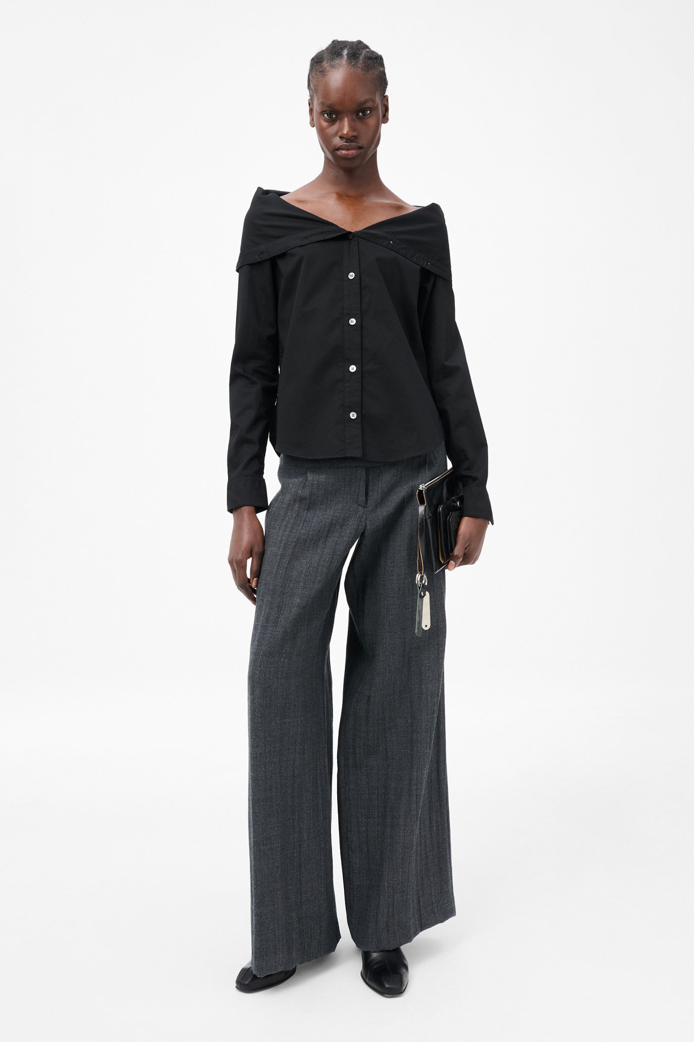 Kaonashi Shirt Black Satin - 2