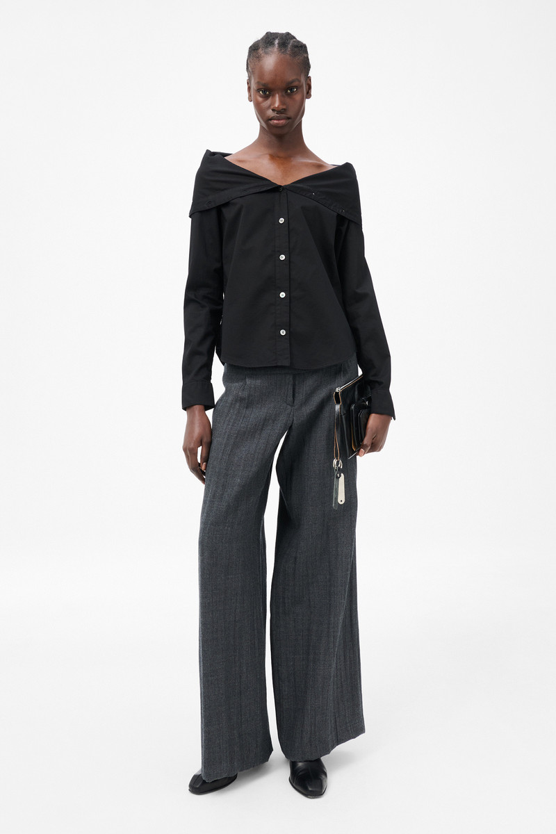 Our Legacy Kaonashi Shirt Black Satin outlook