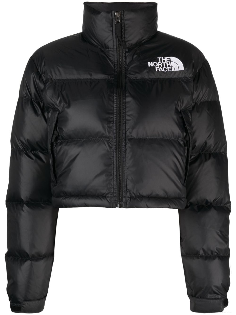 Black Padded Cropped Puffer Jacket, Jacket