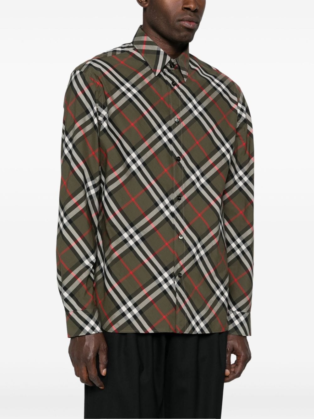 check-pattern shirt - 3