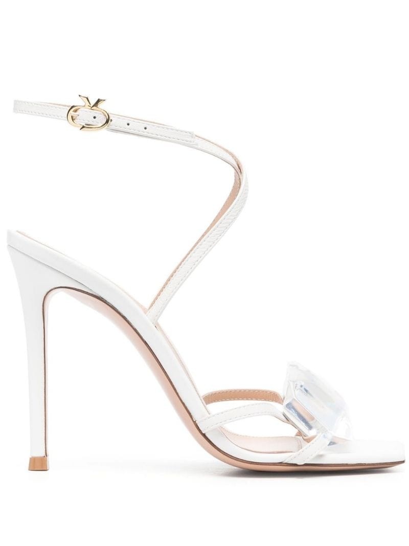 crystal strappy sandals - 1