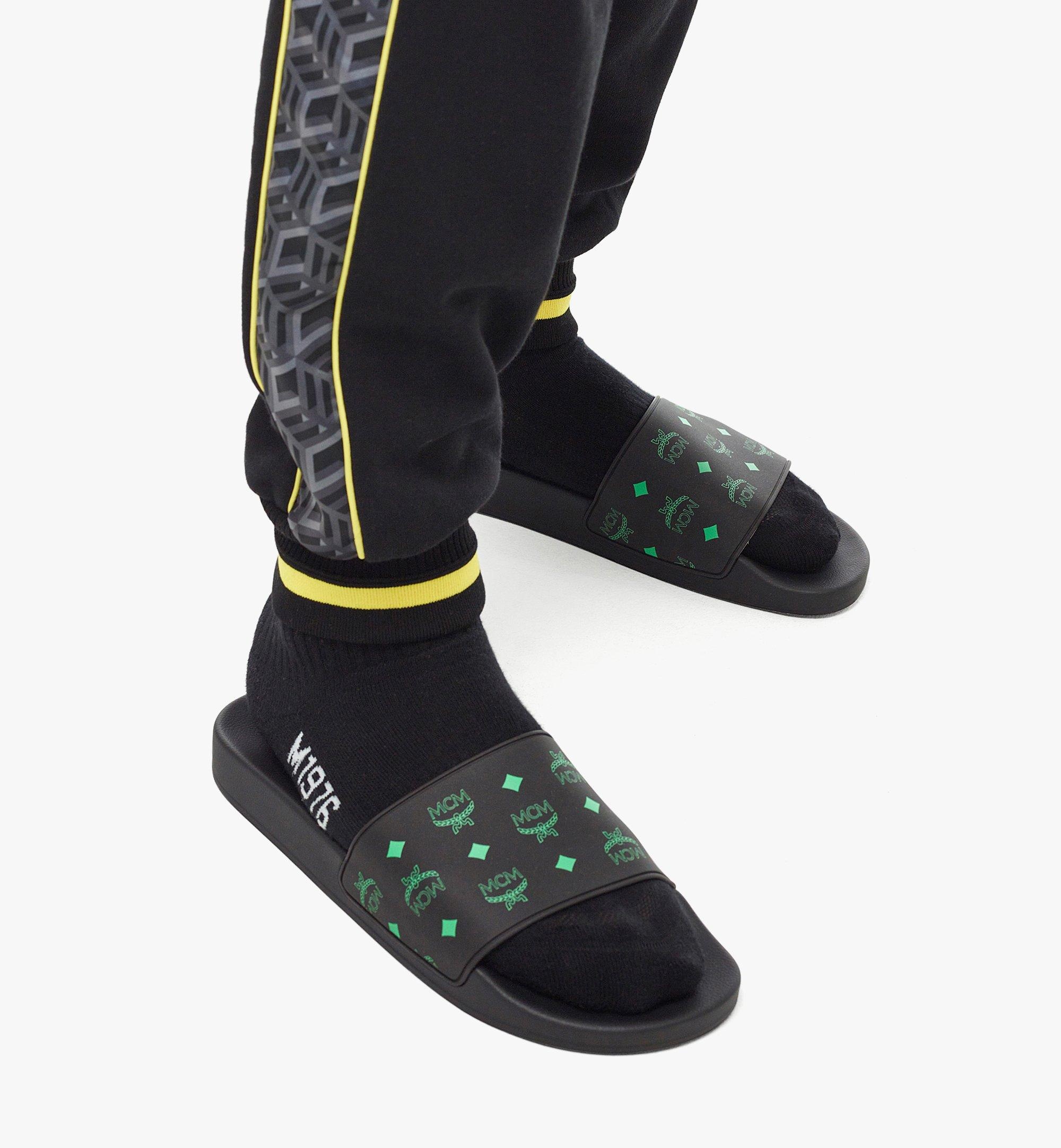 Men’s Color Splash Monogram Print Rubber Slides - 2