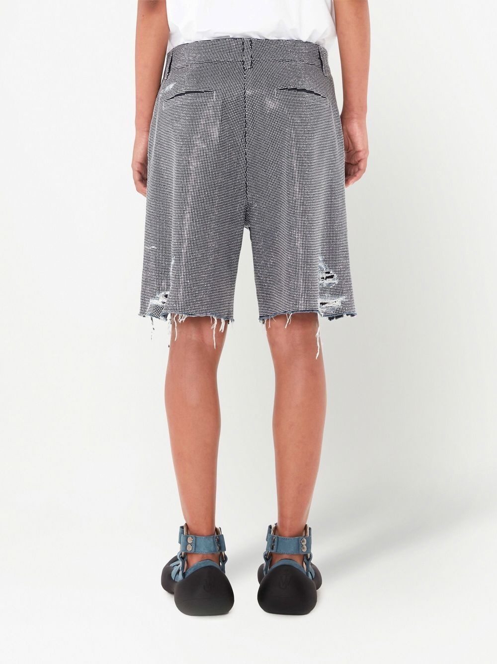 studded cotton shorts - 4