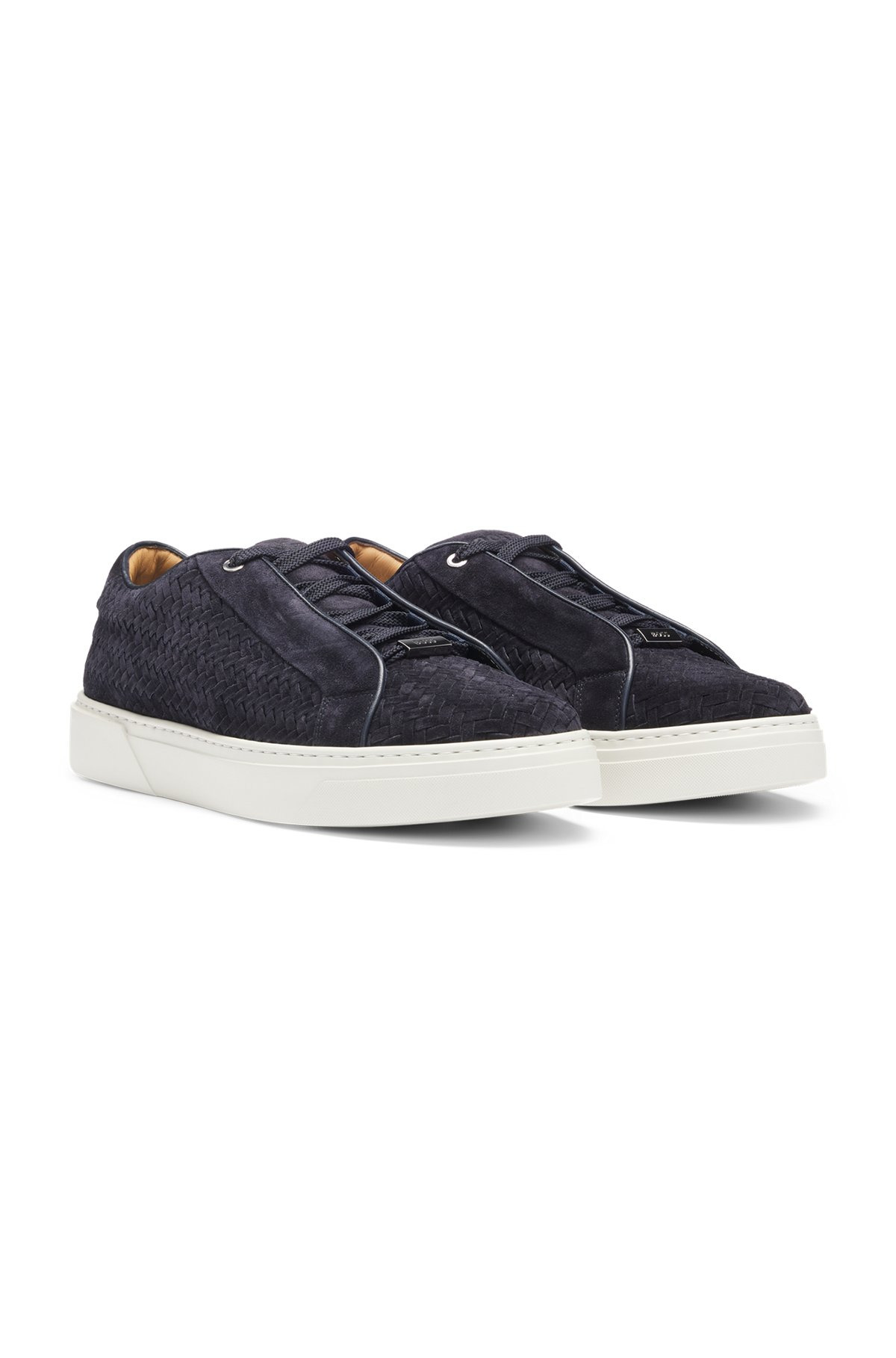 GARY WOVEN-SUEDE TRAINERS WITH HIDDEN LACES - 2
